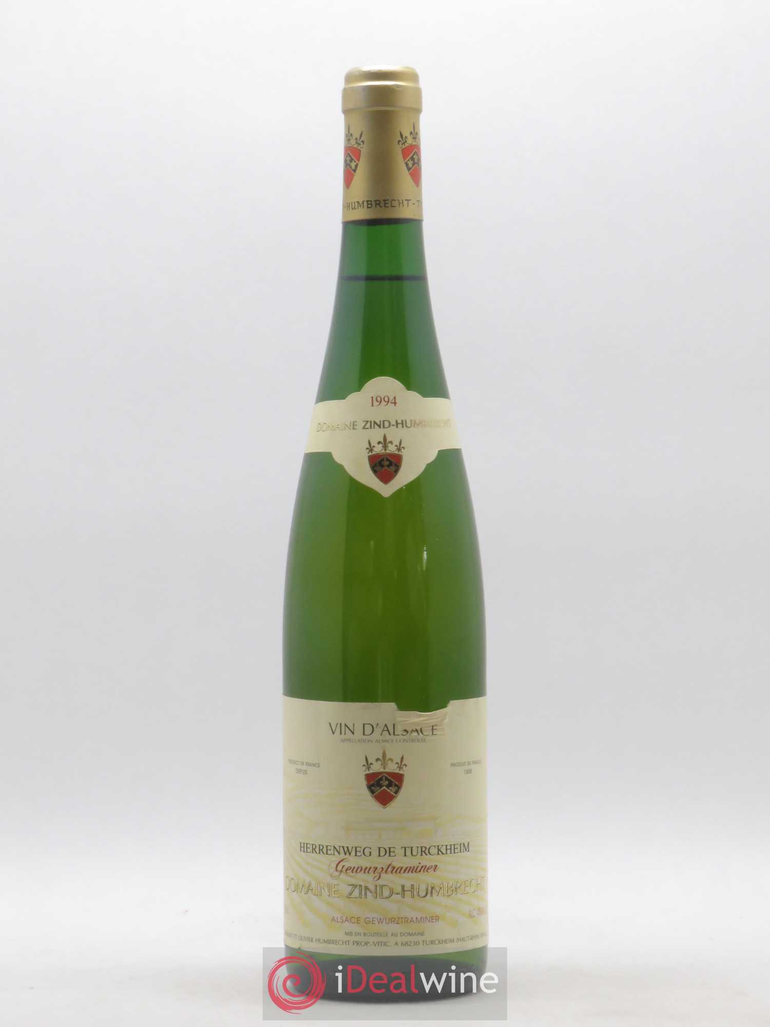 Alsace Gewurztraminer Herrenweg de Turckheim Zind-Humbrecht (Domaine) 1994 - Lot of 1 bottle - 0