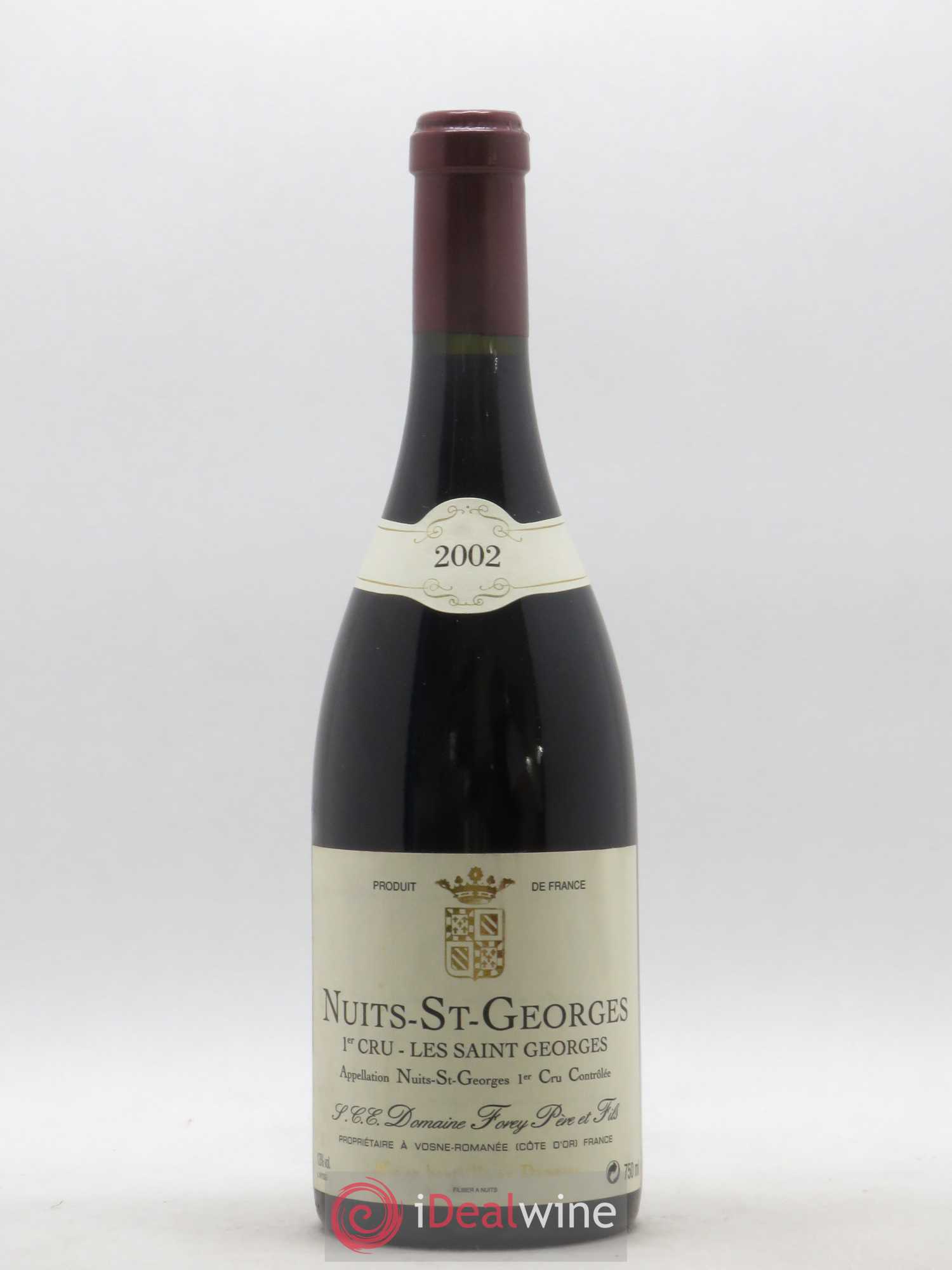 Nuits Saint-Georges 1er Cru Les Saint-Georges Forey Père et Fils (Domaine) 2002 - Lot of 1 bottle - 0