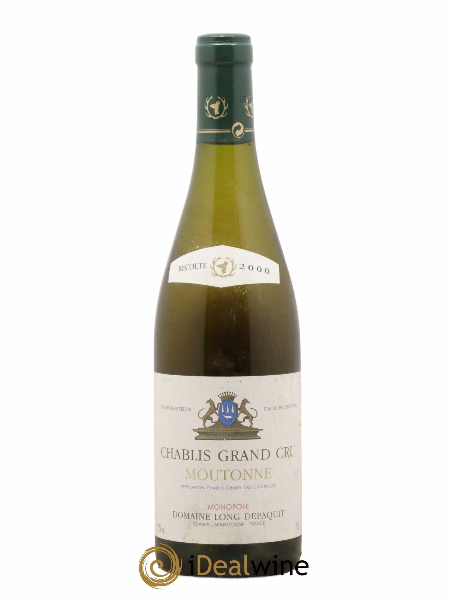 Chablis Grand Cru Moutonne Long Depaquit - Albert Bichot (Domaine) 2000 - Lot of 1 bottle - 0