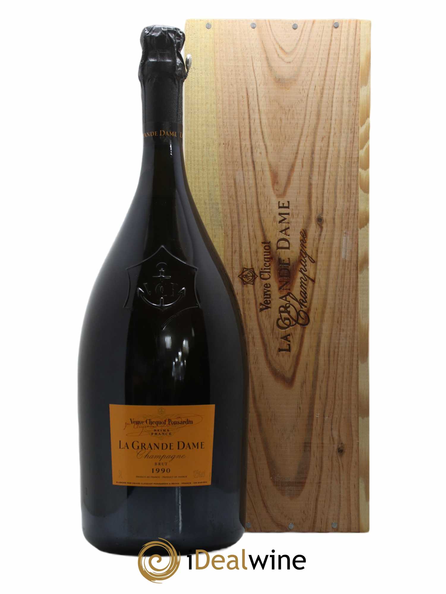 La Grande Dame Veuve Clicquot Ponsardin 1990 - Lot de 1 double magnum - 0