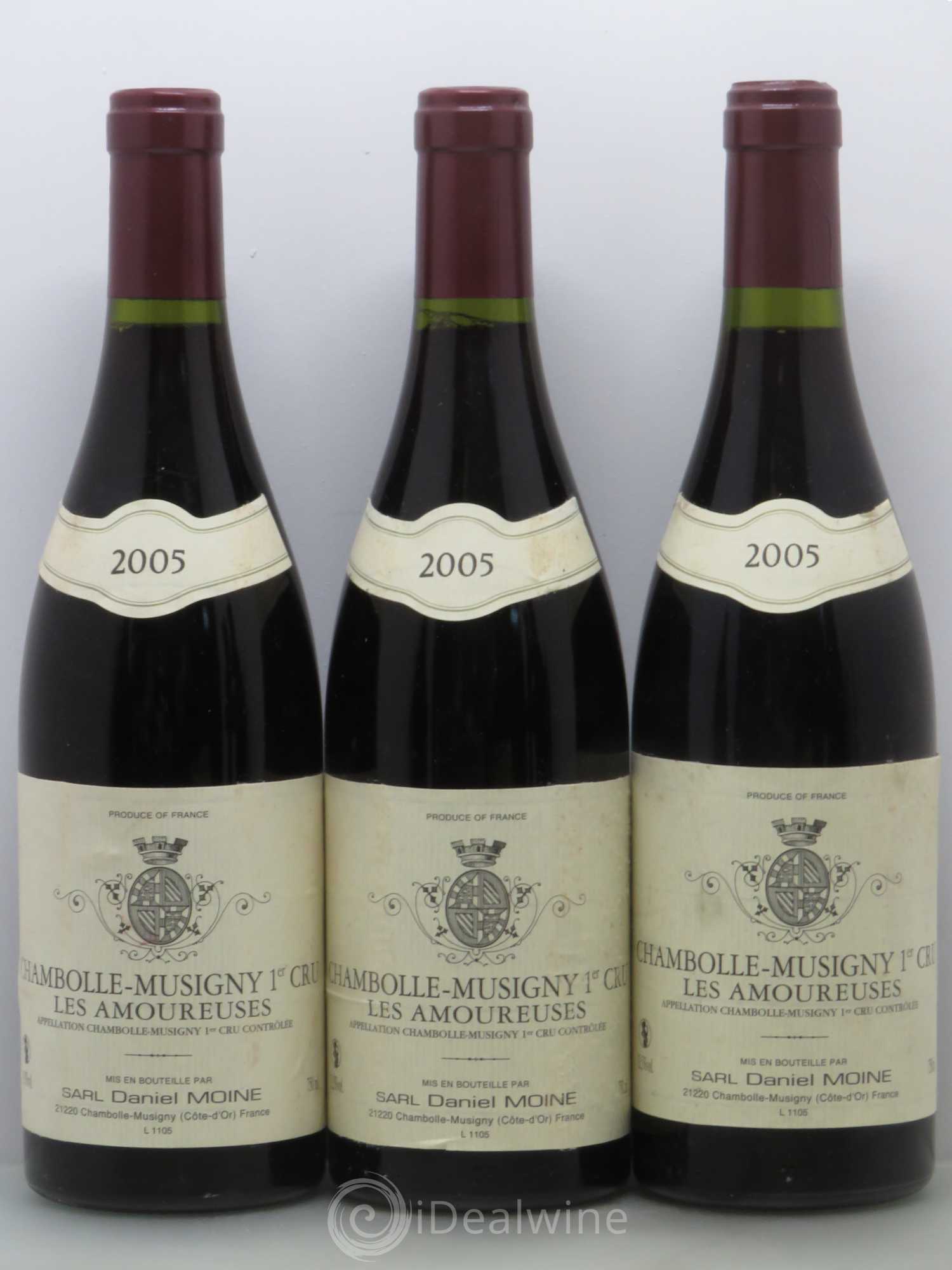 Chambolle-Musigny 1er Cru Les Amoureuses Moine-Hudelot (Domaine) 2005 - Lot de 6 bouteilles - 1