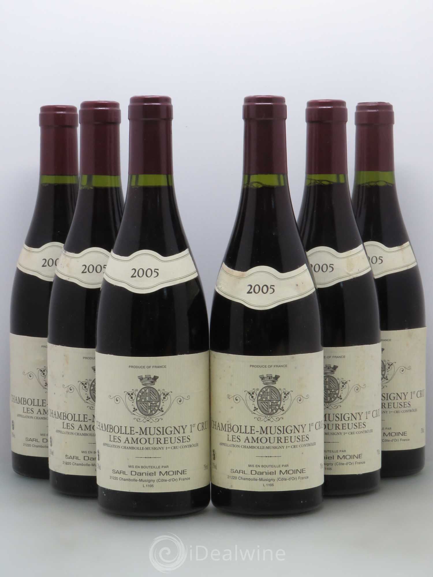 Chambolle-Musigny 1er Cru Les Amoureuses Moine-Hudelot (Domaine) 2005 - Lot de 6 bouteilles - 0