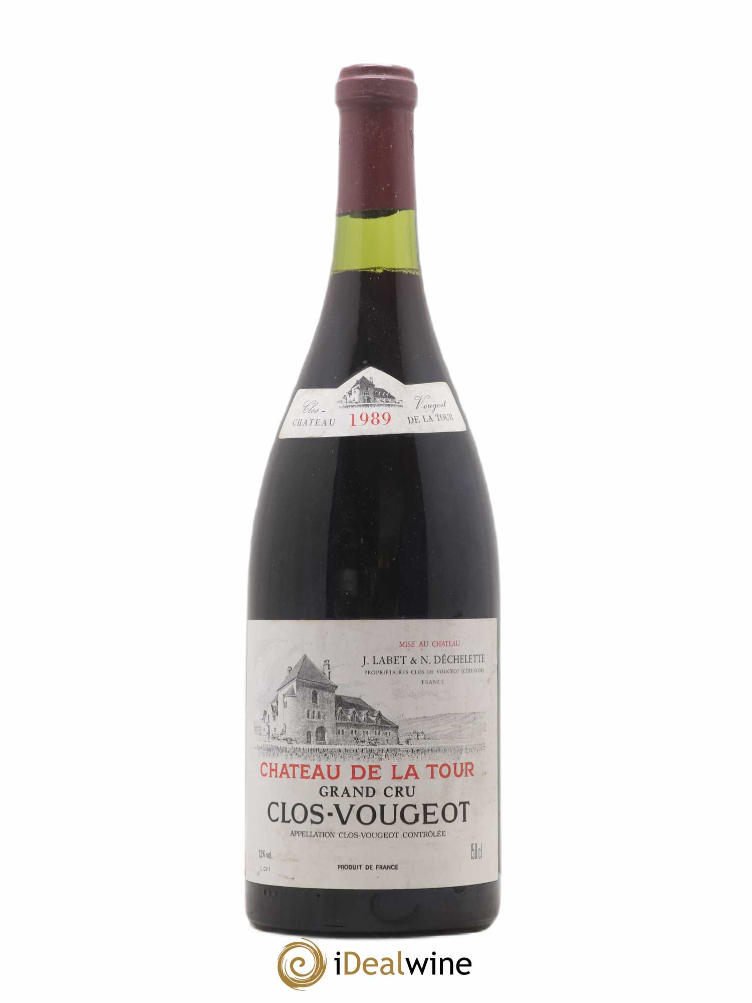 Clos de Vougeot Grand Cru Château de La Tour 1989 - Lot of 1 magnum - 0