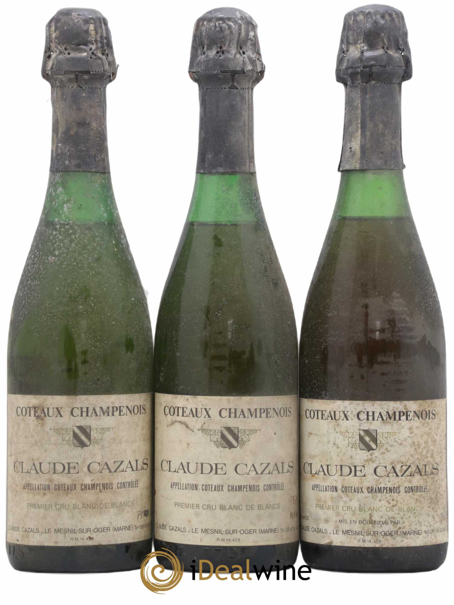 Coteaux Champenois Cazals (sans prix de réserve) - Lotto di 3 bottiglie - 0