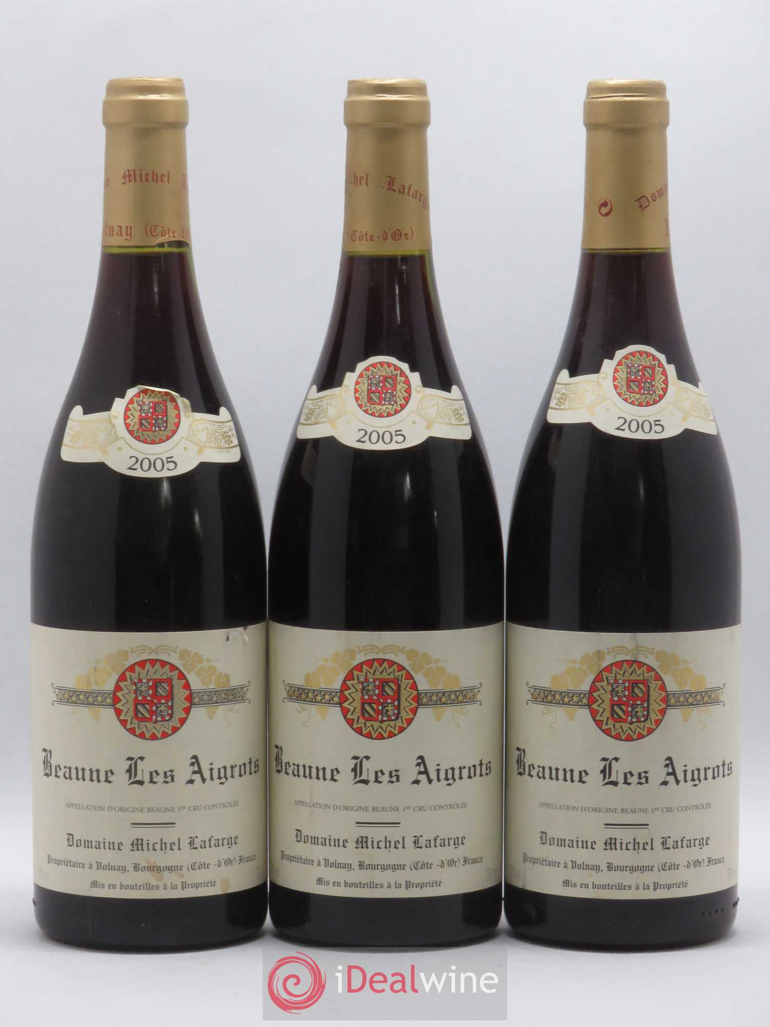 Beaune 1er Cru Les Aigrots Lafarge (Domaine) 2005 - Lot de 3 bouteilles - 0