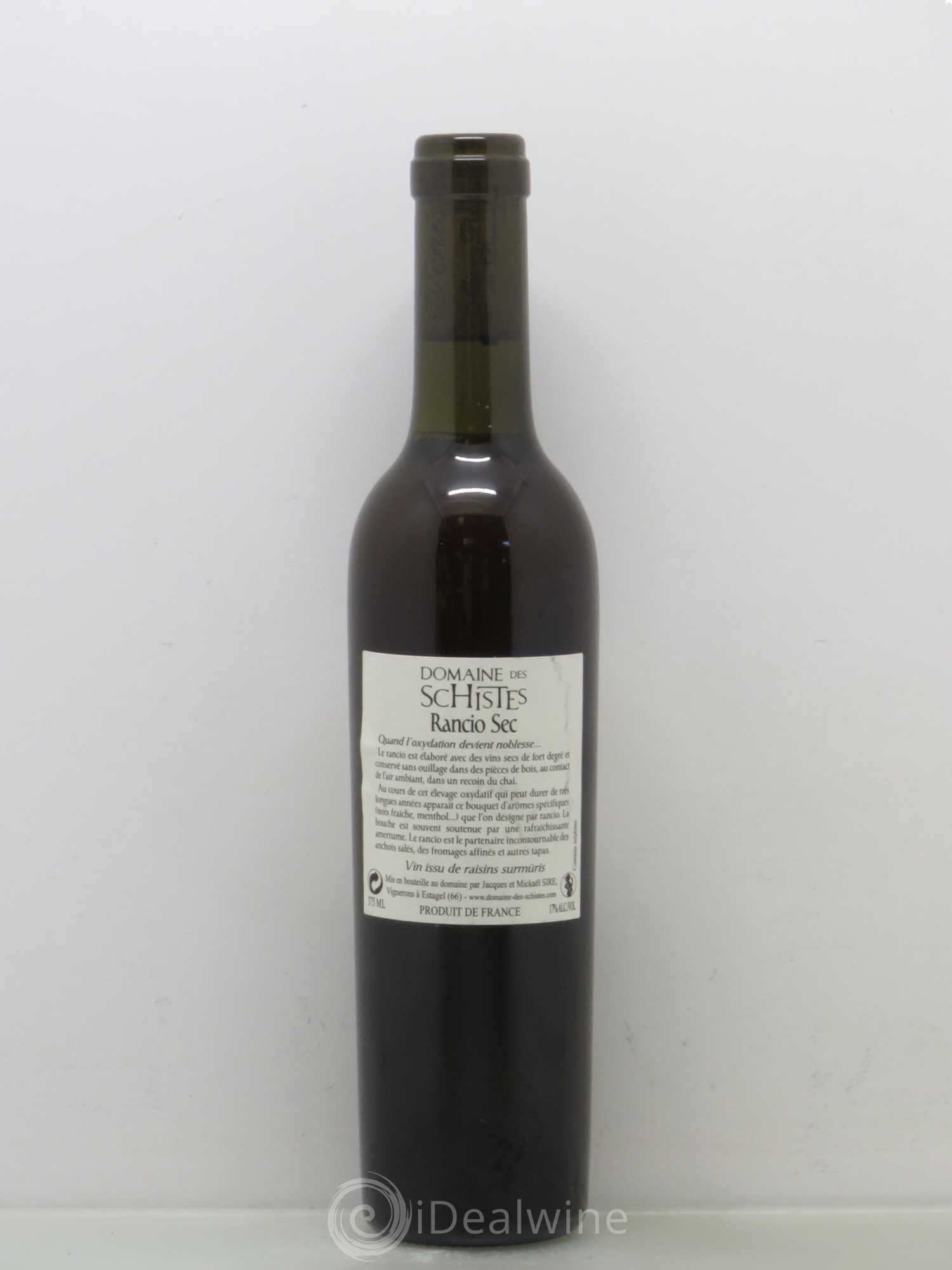 Rivesaltes Domaine des Schistes Rancio Sec wine from over-riped  grapes  - Lot of 1 half-bottle - 1