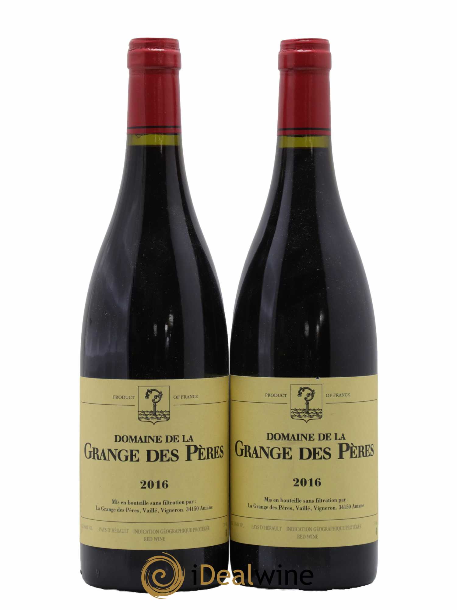 IGP Pays d'Hérault Grange des Pères Laurent Vaillé 2016 - Lot de 2 bouteilles - 0