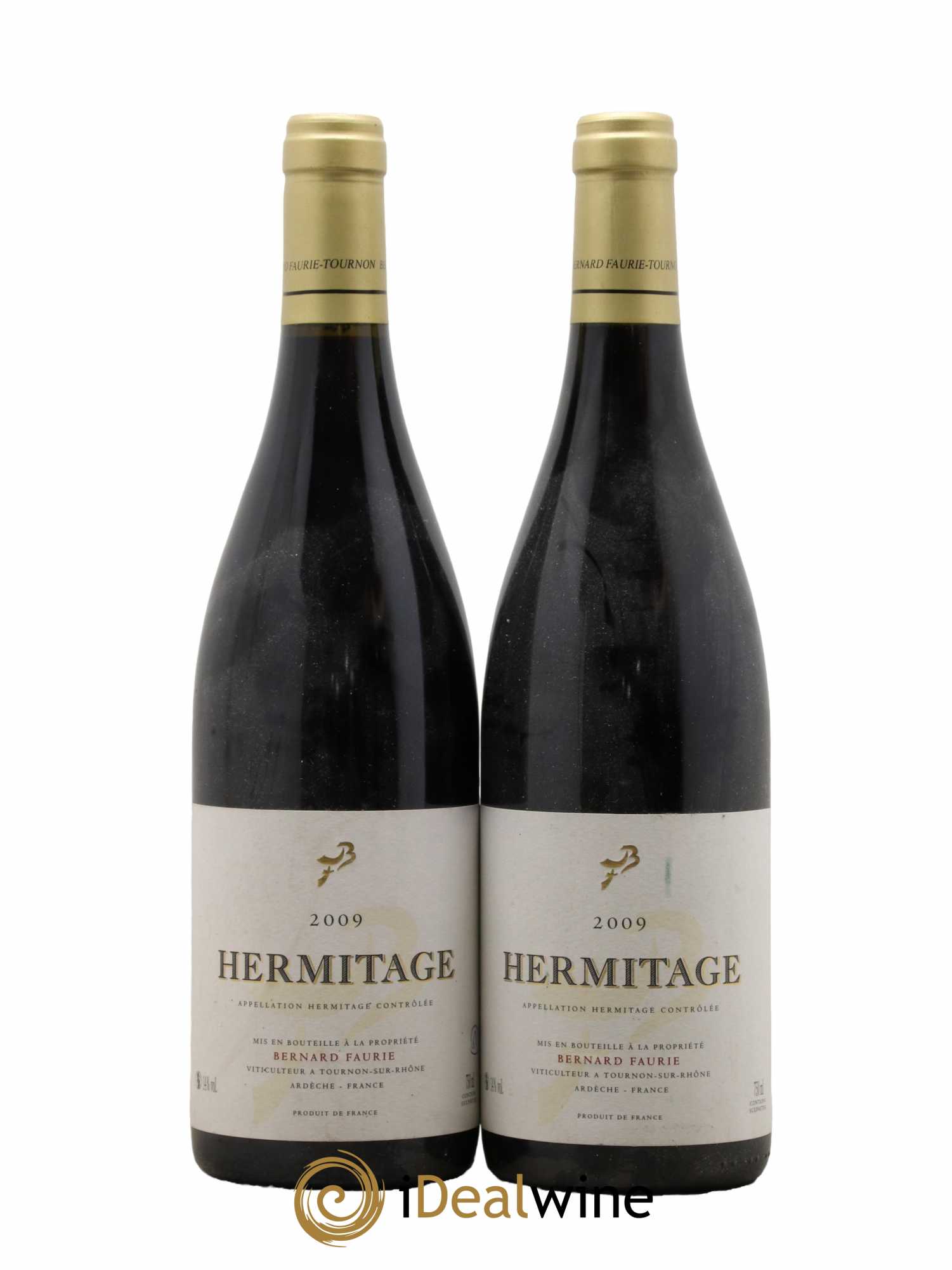 Hermitage Bessards Méal (capsule dorée) Bernard Faurie  2009 - Posten von 2 Flaschen - 0