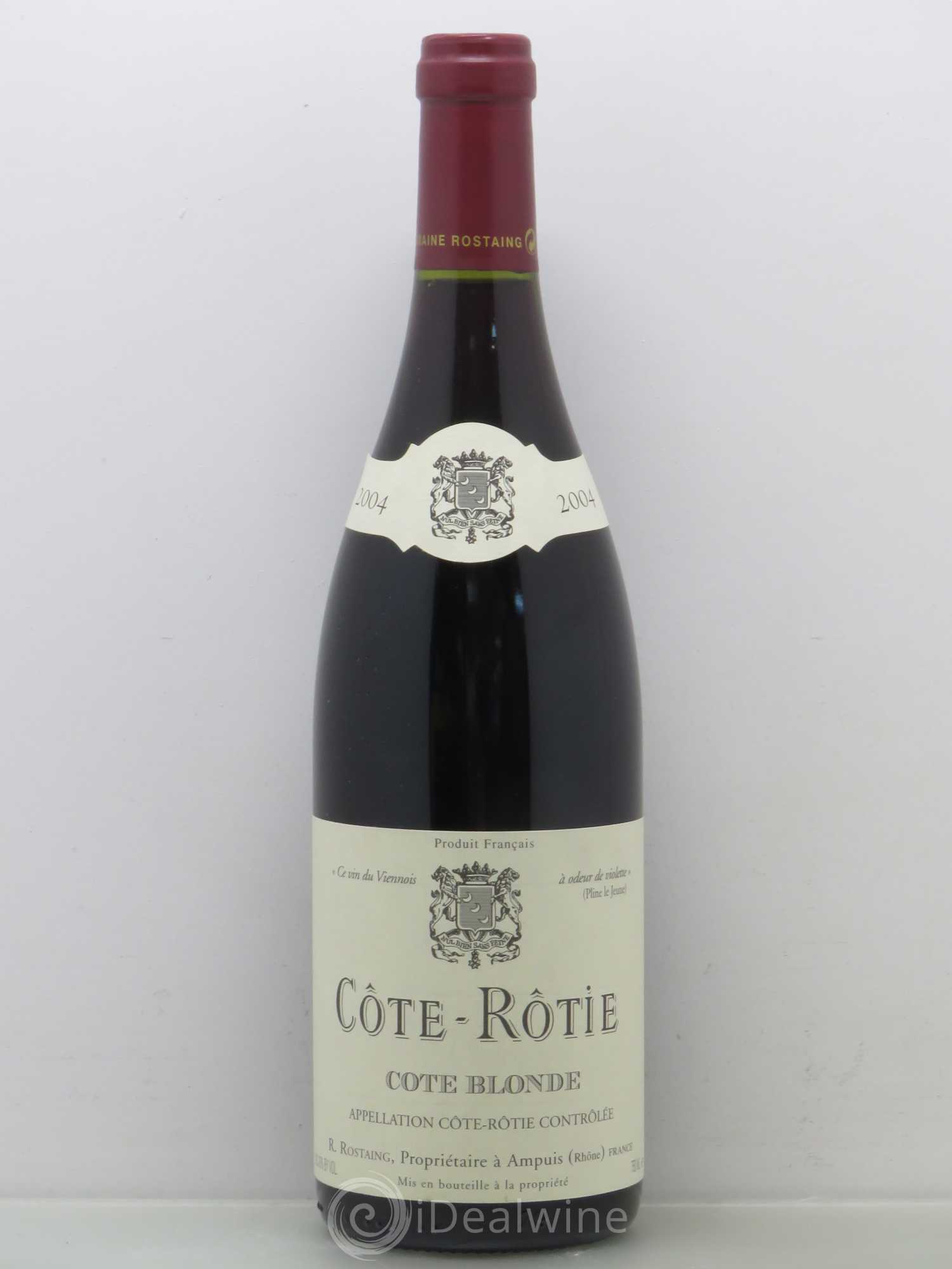 Côte-Rôtie Côte Blonde René Rostaing 2004 - Lot de 1 bouteille - 0