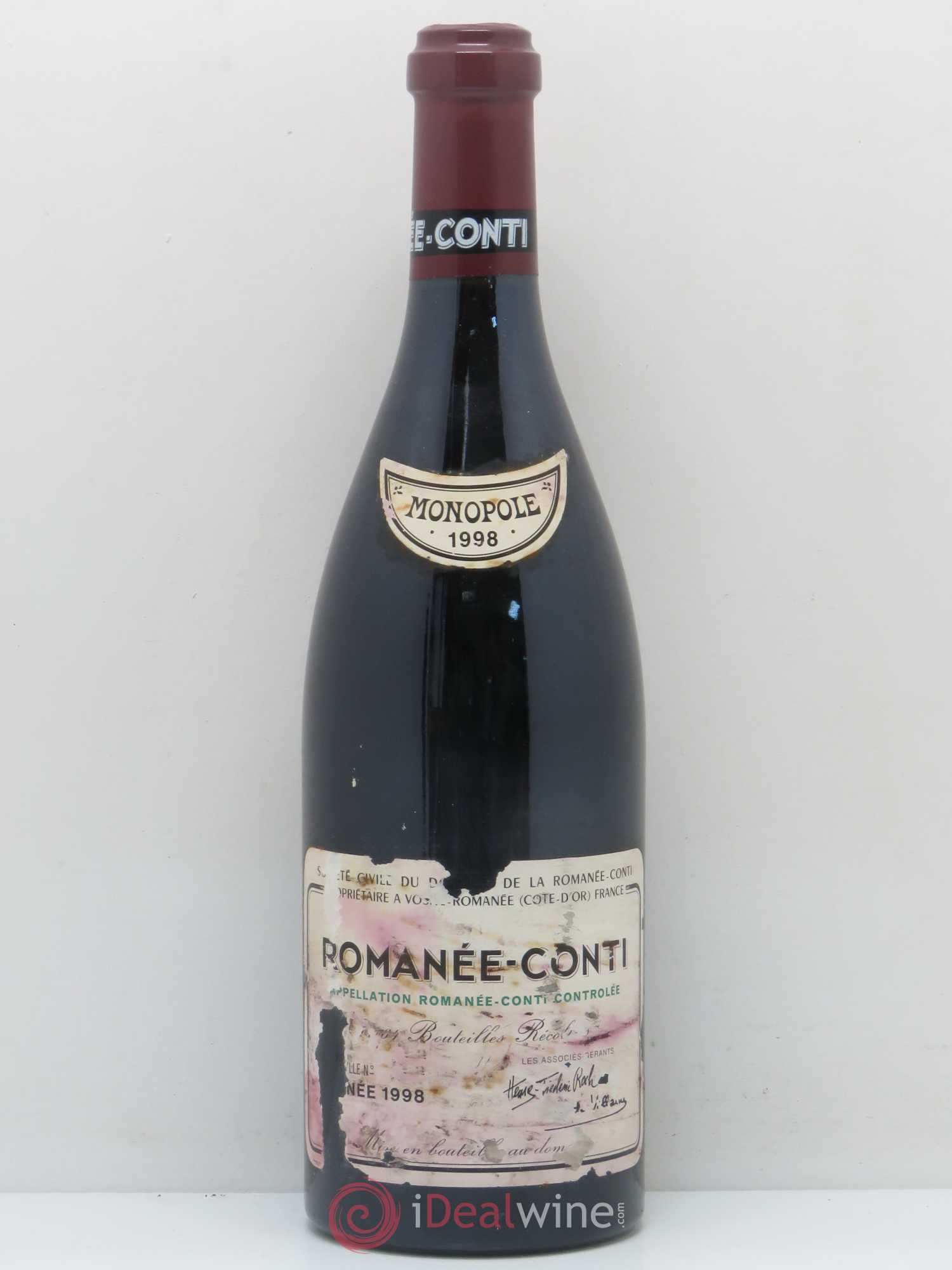 Romanée-Conti Grand Cru Domaine de la Romanée-Conti 1998 - Lot of 1 bottle - 0