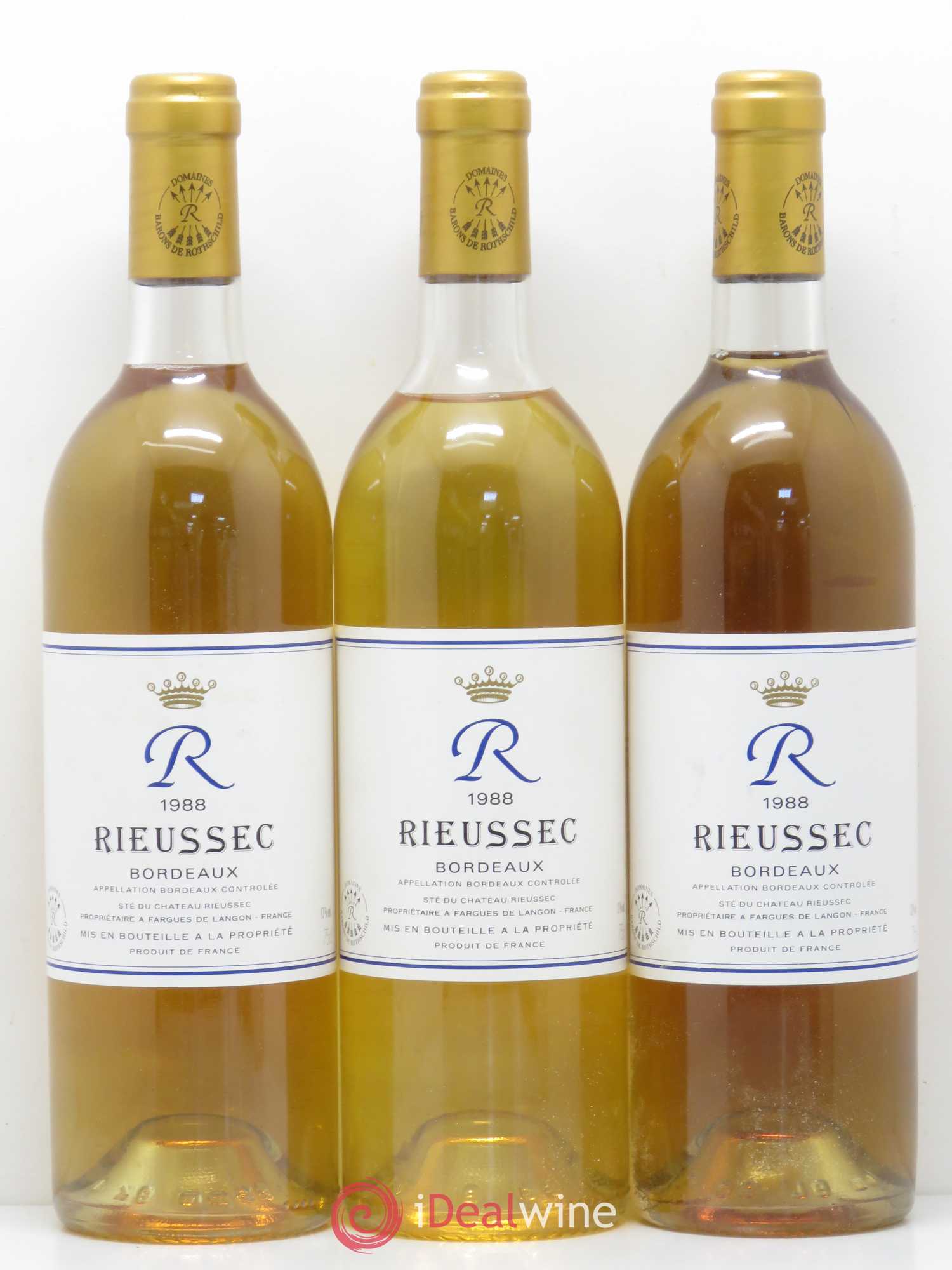 R de Rieussec 1988 - Lot de 6 bouteilles - 1