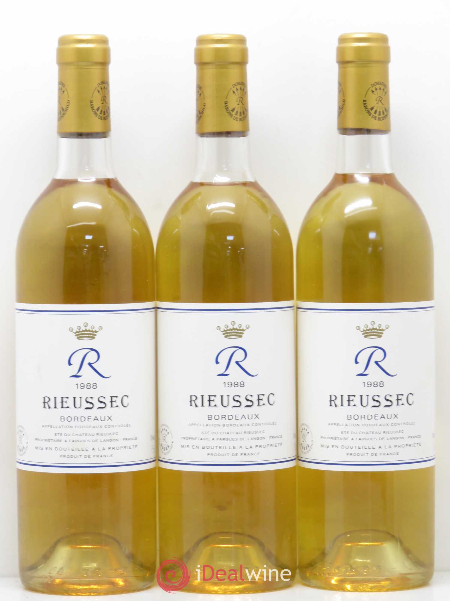 R de Rieussec 1988 - Lot de 6 bouteilles - 2