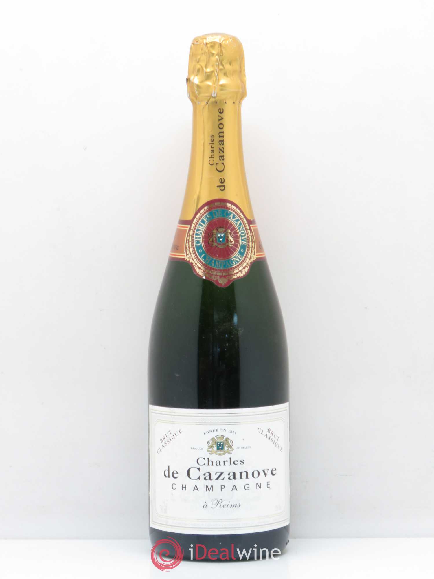 Champagne Classique Charles de Cazanove - Lot de 1 bouteille - 0