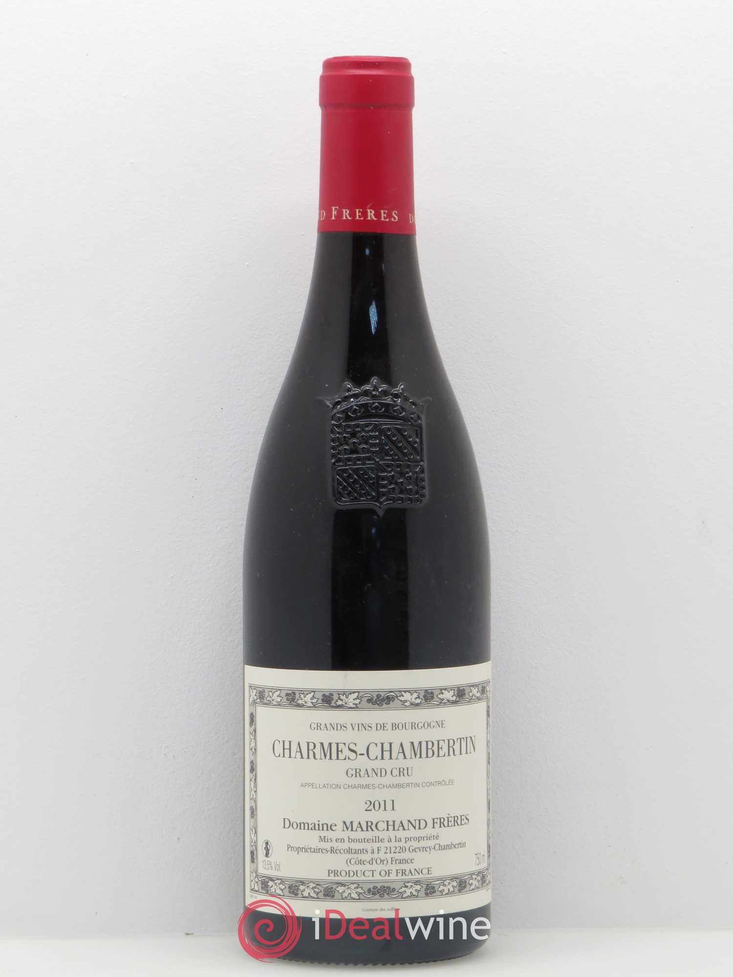 Charmes-Chambertin Grand Cru Domaine Marchand Frères  2011 - Lot de 1 bouteille - 0