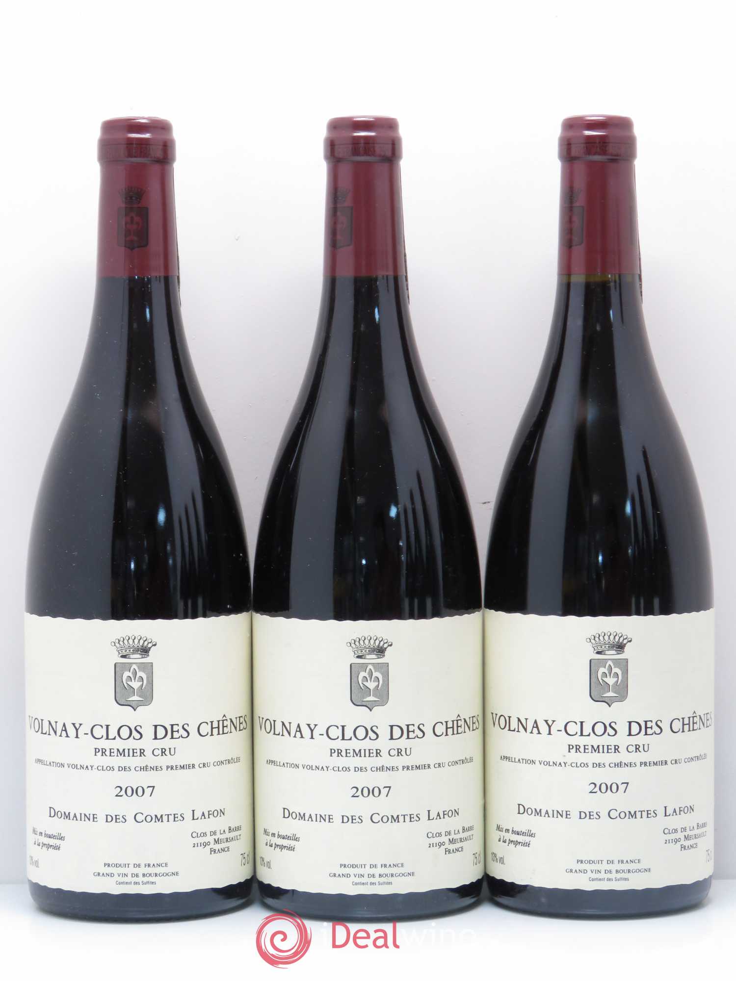 Volnay 1er Cru Clos des Chênes Comtes Lafon (Domaine des) 2007 - Lot de 6 bouteilles - 1