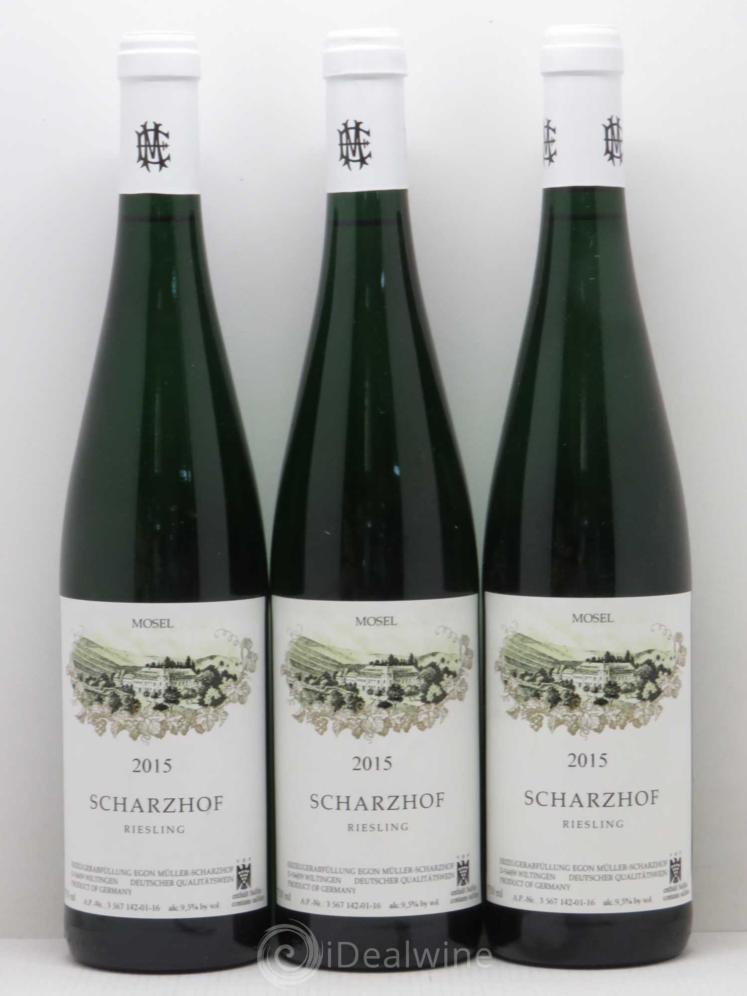 Riesling Egon Muller Scharzhof  2015 - Lot de 3 bouteilles - 0