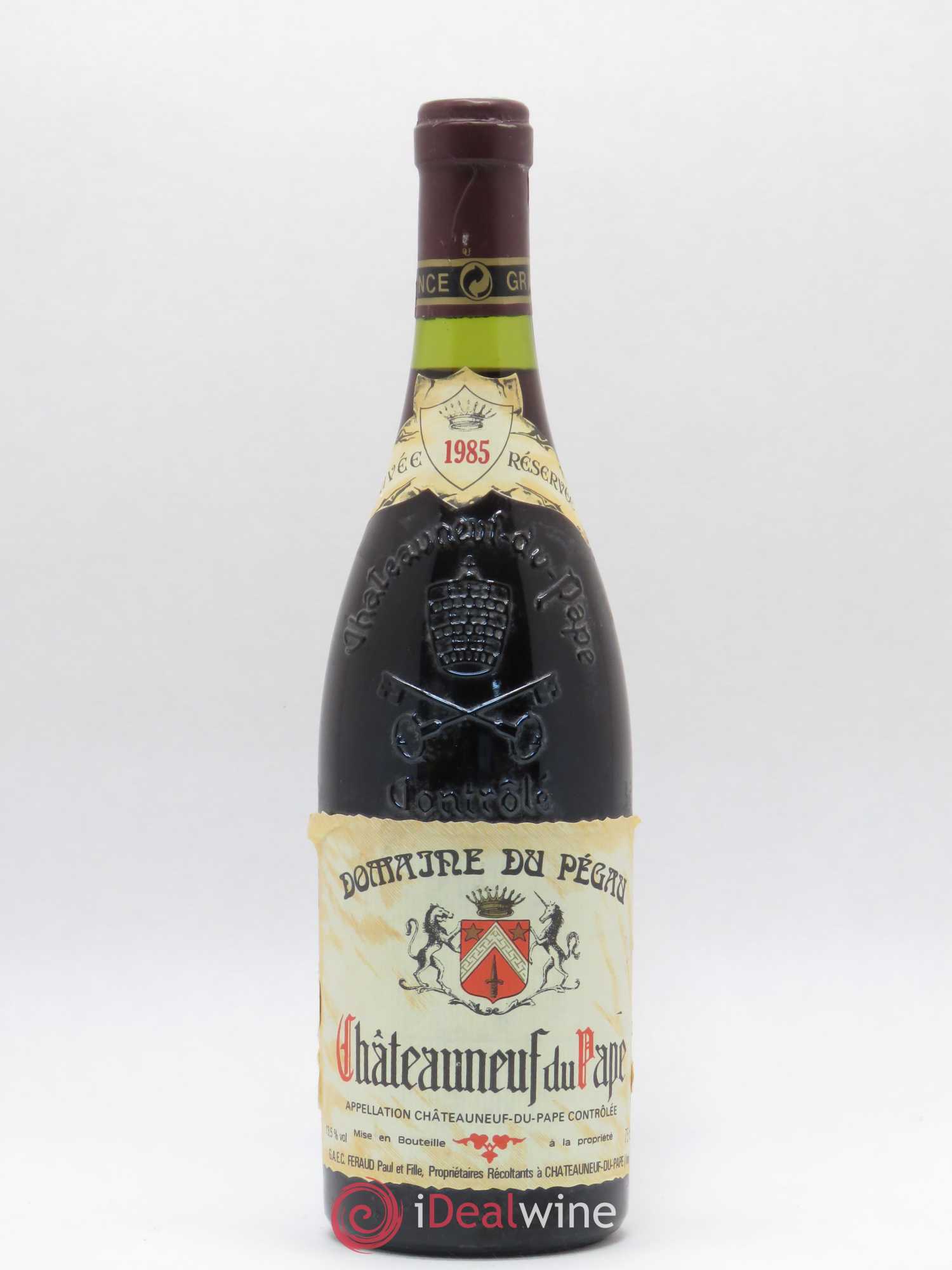 Châteauneuf-du-Pape Domaine du Pégau Cuvée Réservée Paul et Laurence Féraud 1985 - Lot de 1 bouteille - 0