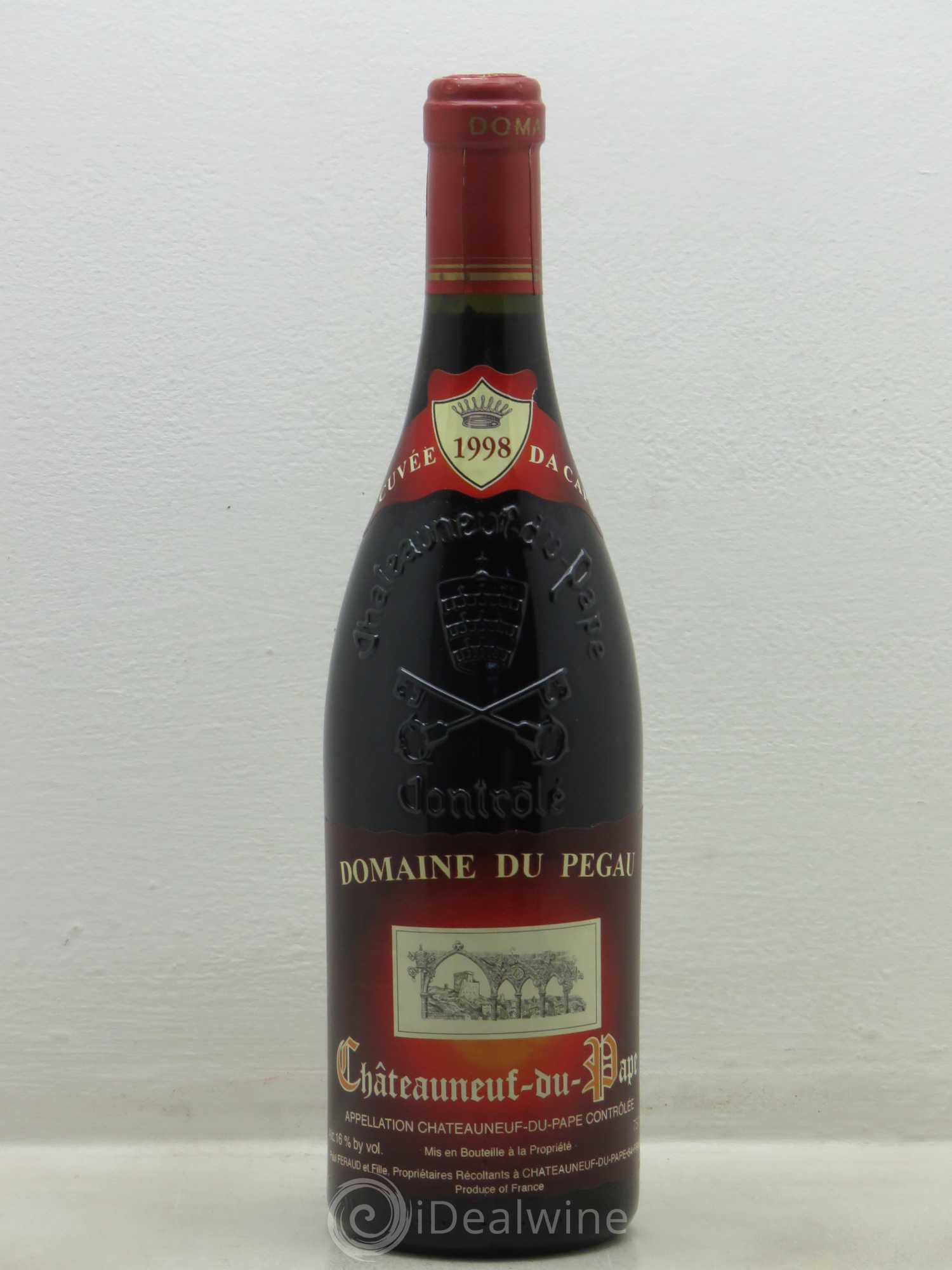 Châteauneuf-du-Pape Domaine du Pégau Cuvée Da Capo Paul et Laurence Féraud 1998 - Lot of 1 bottle - 0