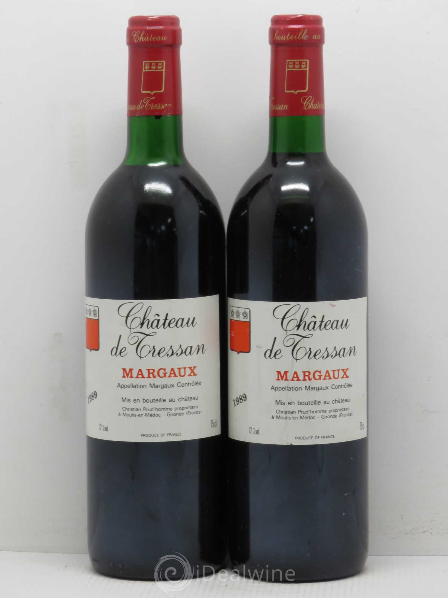 Bordeaux Château Du Tressan (sans prix de réserve) 1989 - Lot de 2 bouteilles - 0