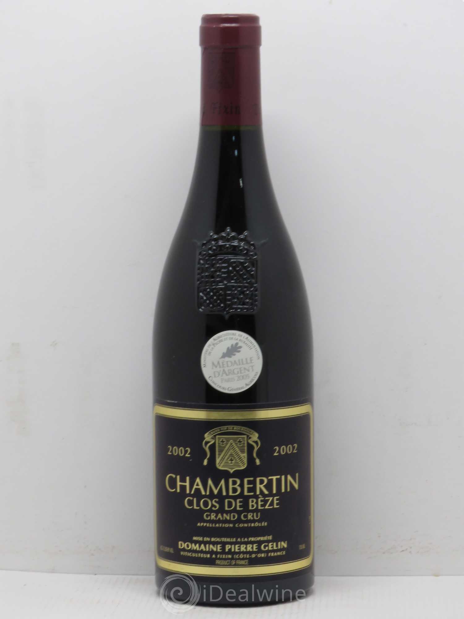 Chambertin Clos de Bèze Grand Cru Pierre Gelin (sans prix de réserve) 2002 - Lot de 1 bouteille - 0