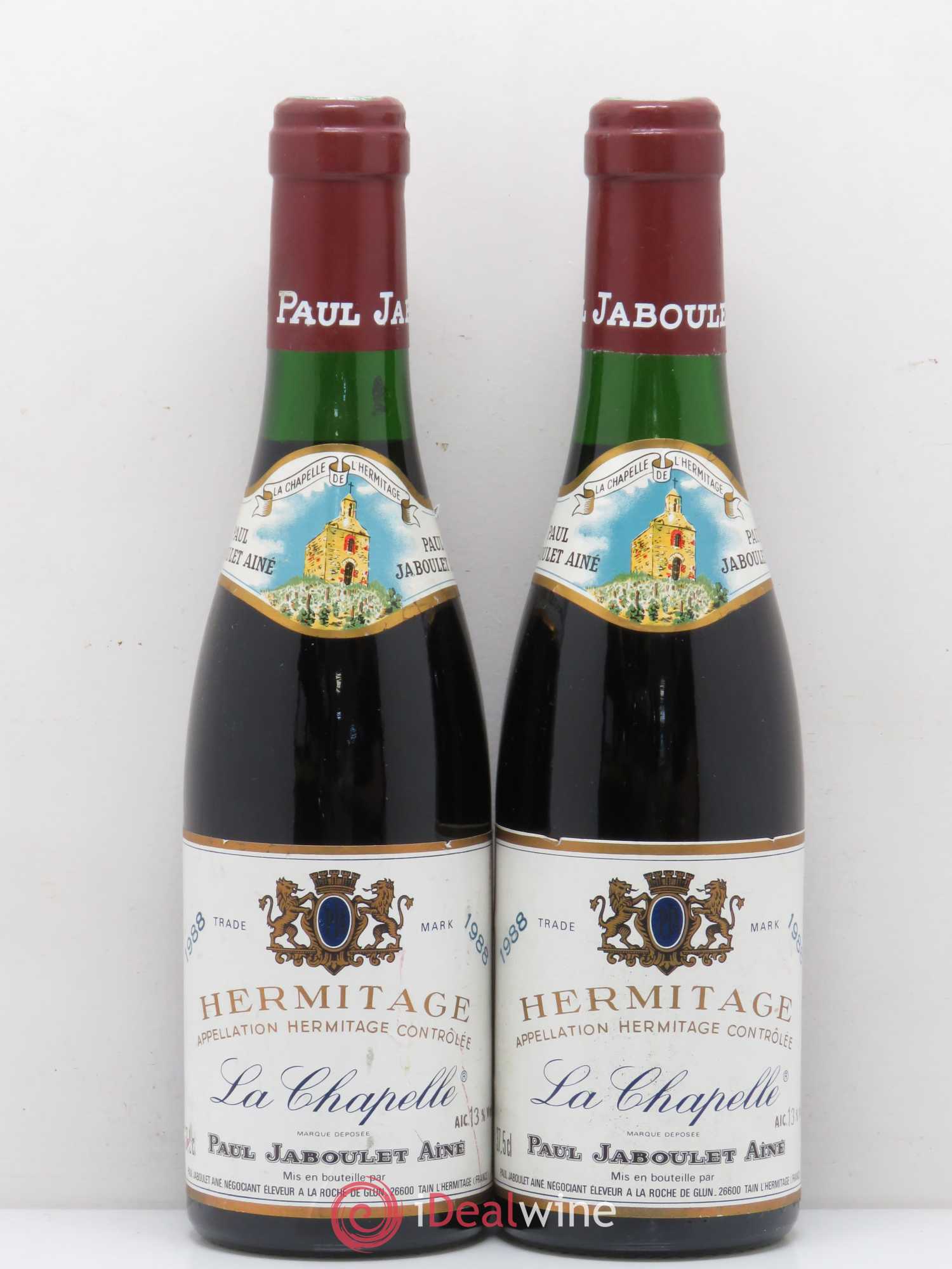 Hermitage La Chapelle Paul Jaboulet Ainé 1988 - Lot of 2 half-bottles - 0