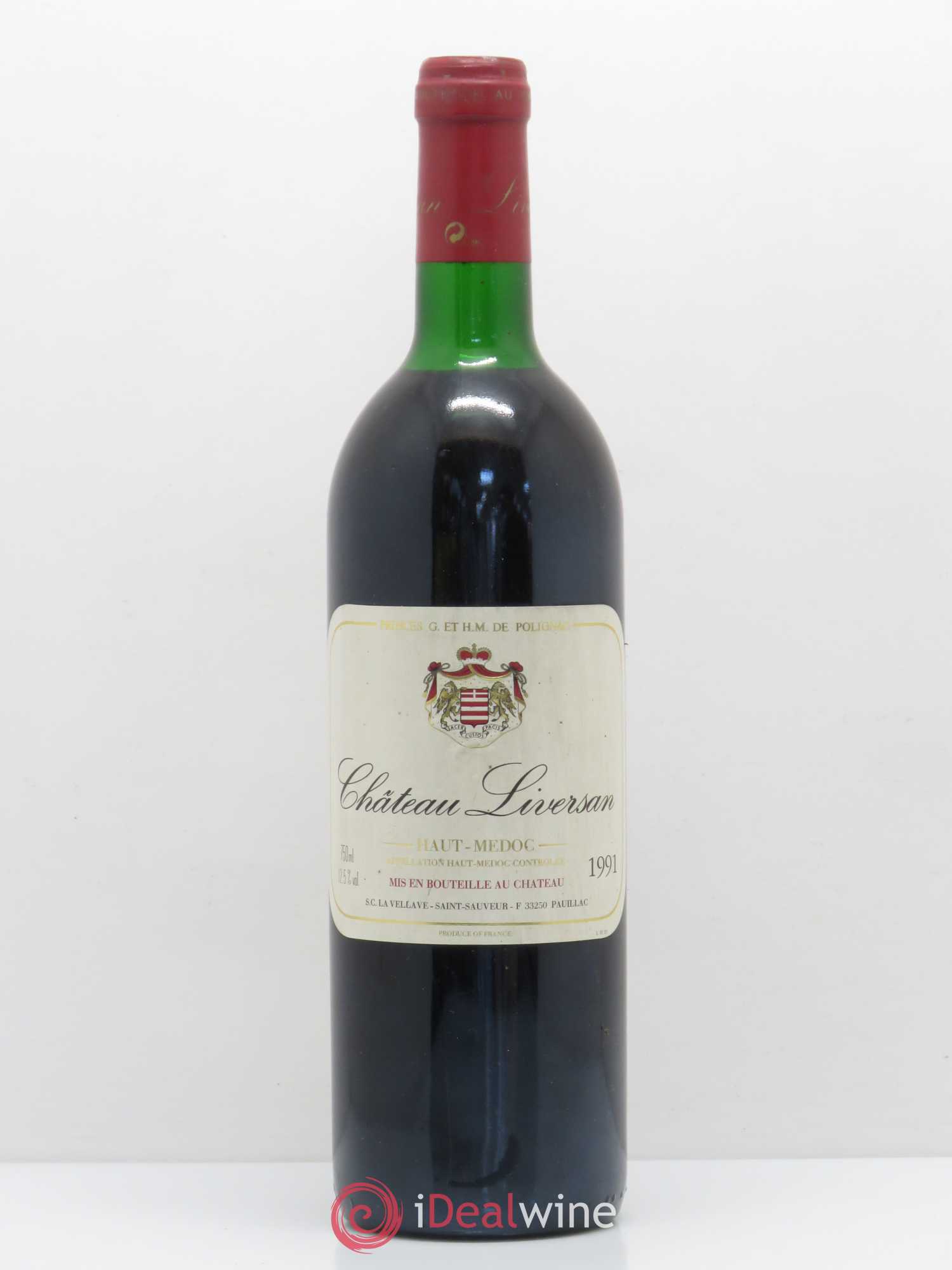 Château Liversan Cru Bourgeois  (sans prix de réserve) 1991 - Lot de 1 bouteille - 0