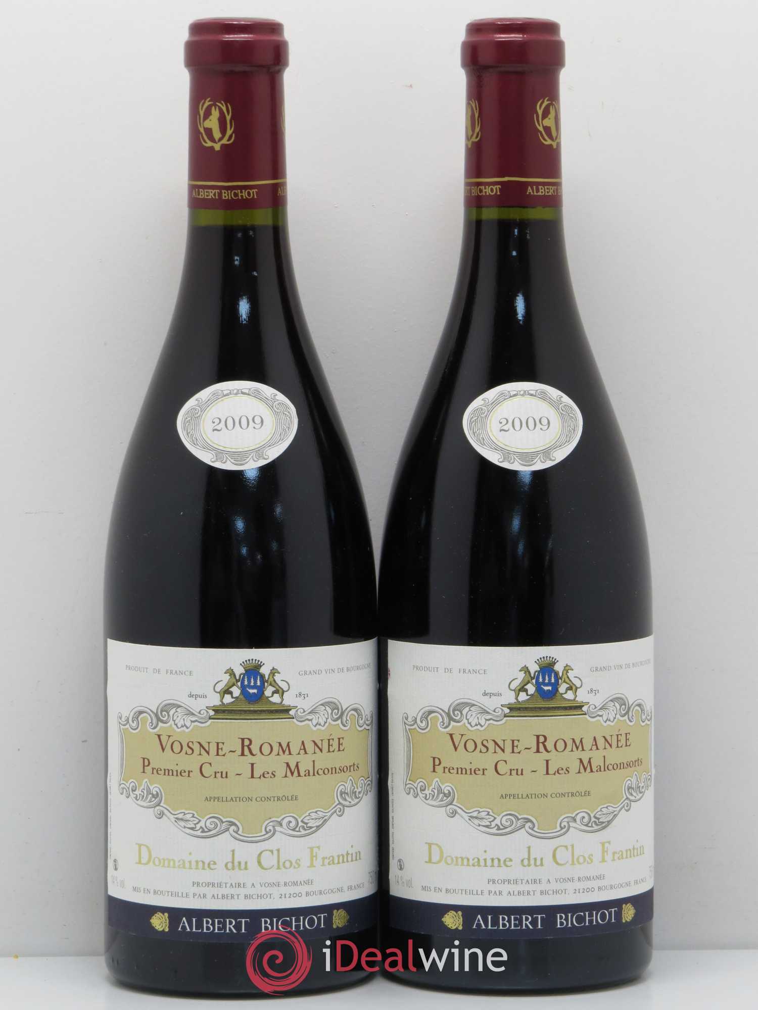 Vosne-Romanée 1er Cru Les Malconsorts Clos Frantin - Albert Bichot 2009 - Lot de 2 bouteilles - 0