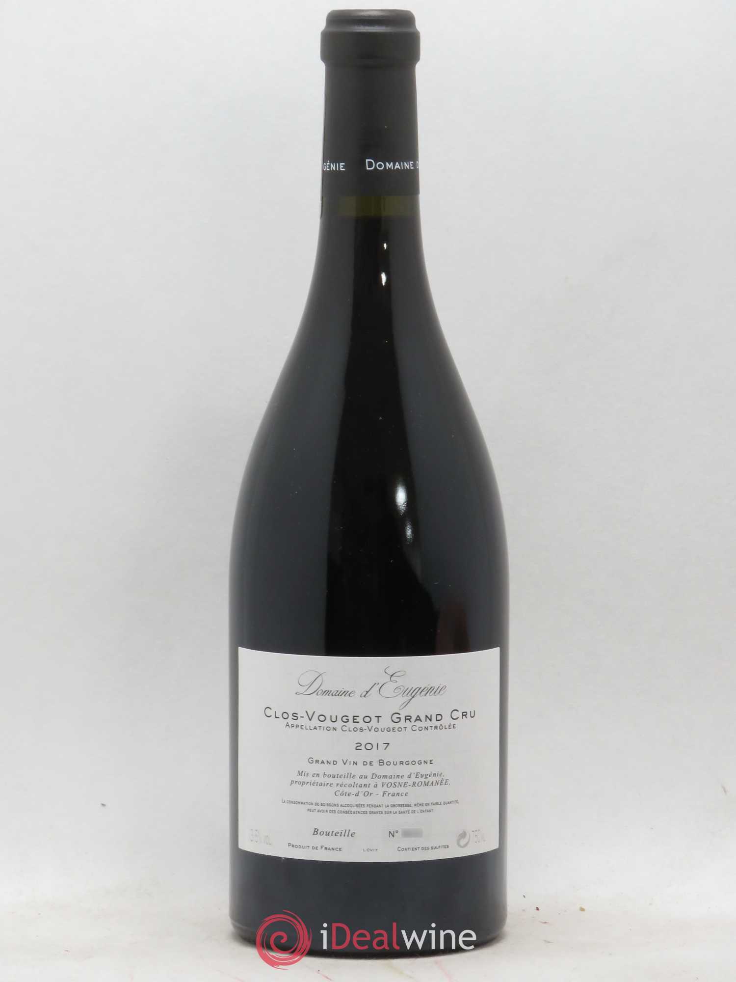 Clos de Vougeot Grand Cru Domaine René Engel - Domaine Eugénie 2017 - Lot de 1 bouteille - 1