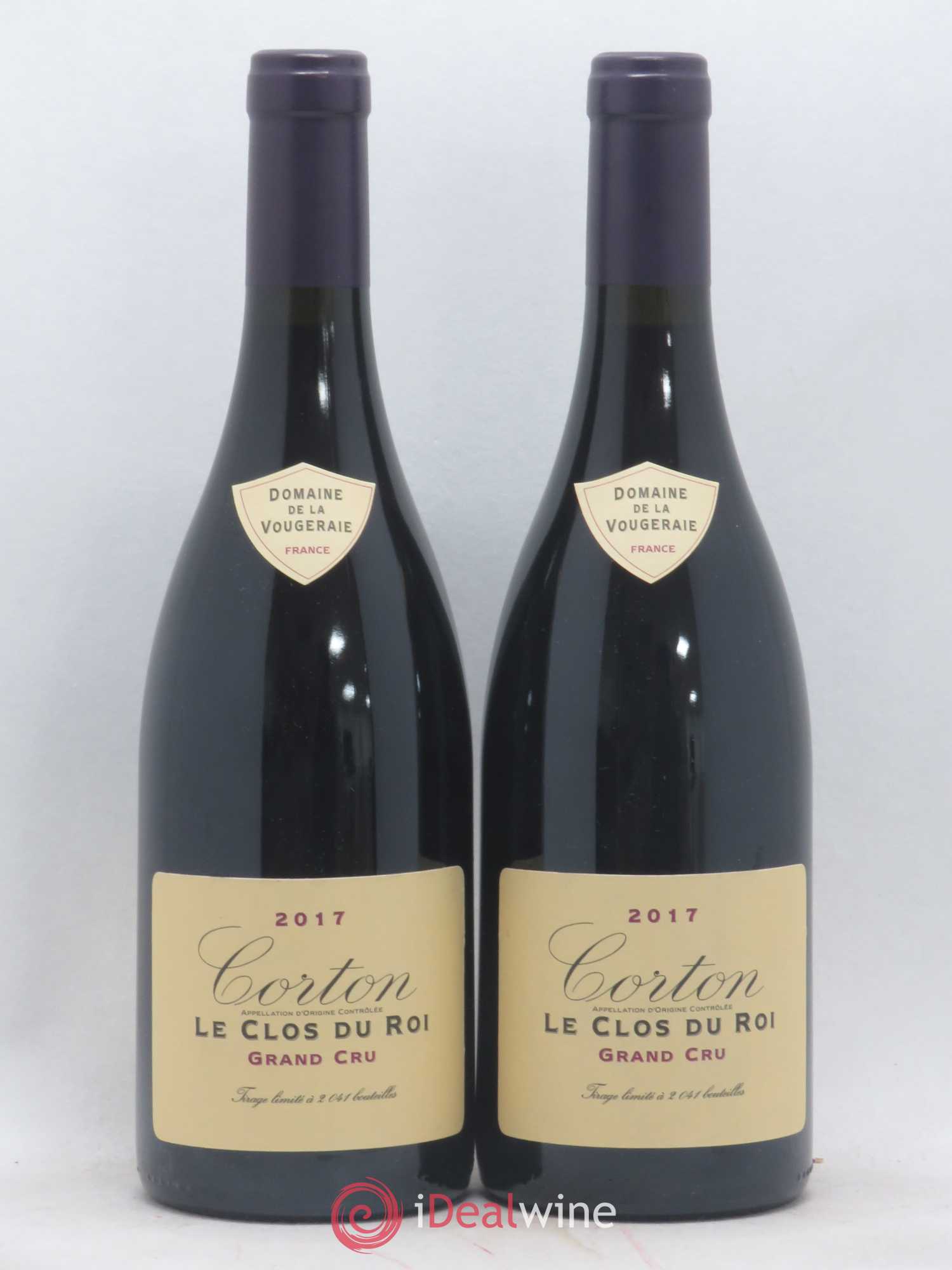 Corton Grand Cru Le Clos du Roi La Vougeraie 2017 - Lot de 2 bouteilles - 0