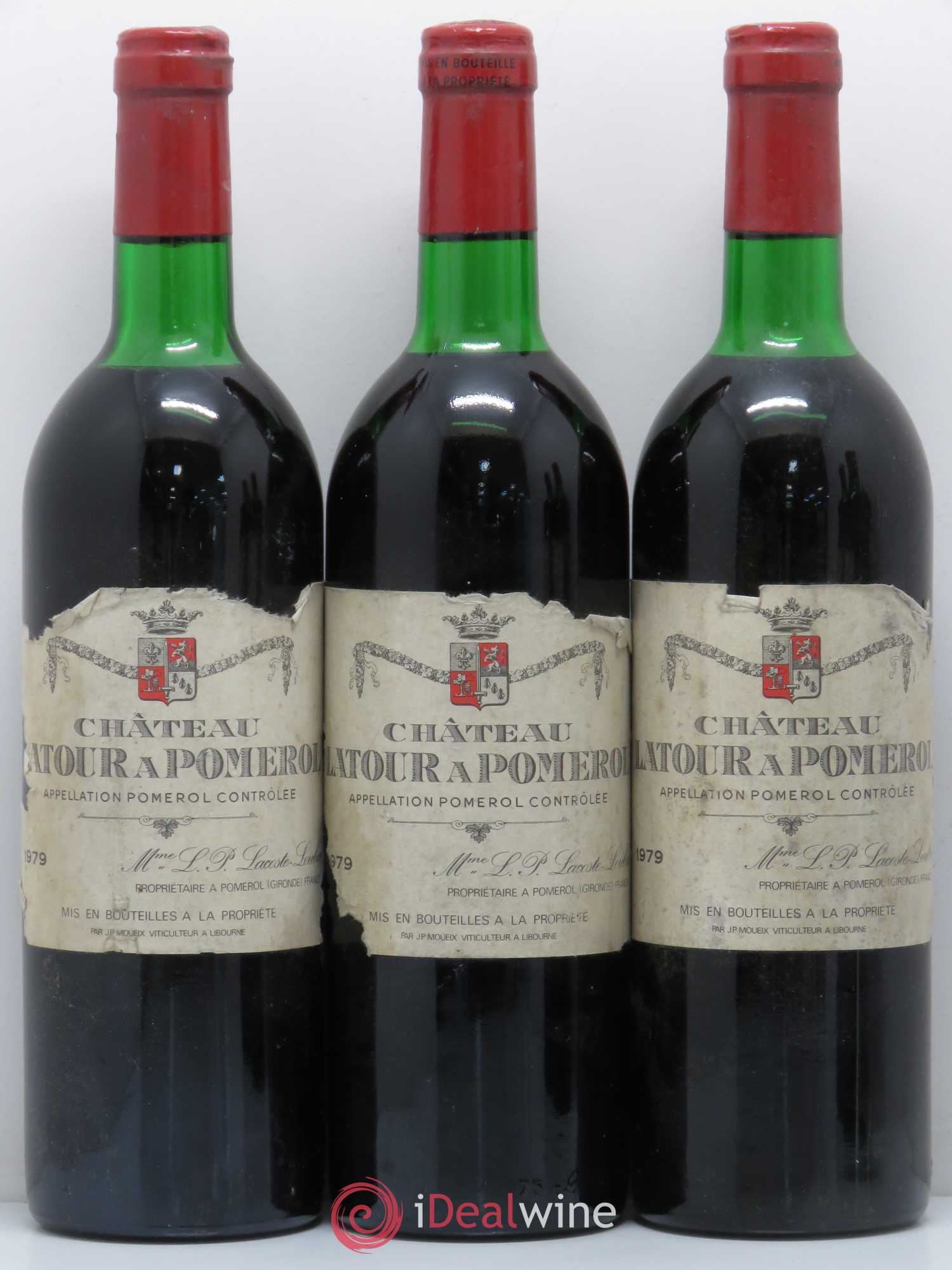 Château Latour à Pomerol  (sans prix de réserve) 1979 - Lot de 5 bouteilles - 1