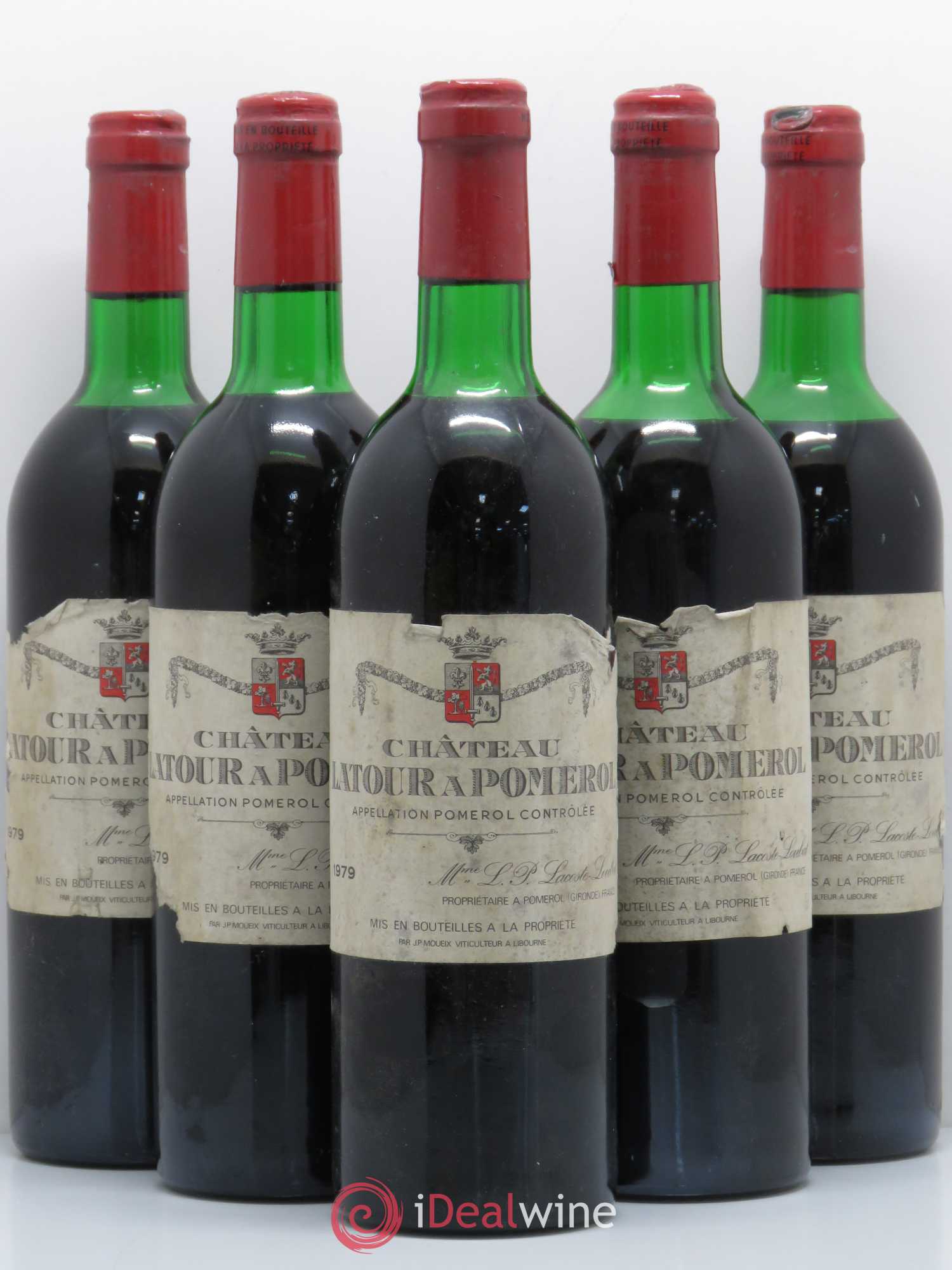 Château Latour à Pomerol  (sans prix de réserve) 1979 - Lot de 5 bouteilles - 0