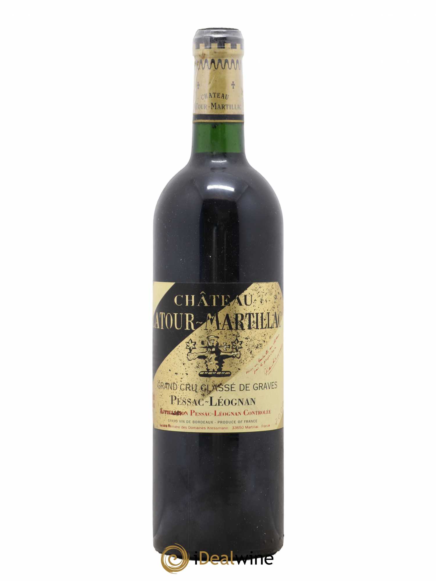 Château Latour-Martillac Cru Classé de Graves  (no reserve) 2000 - Lot of 1 bottle - 0