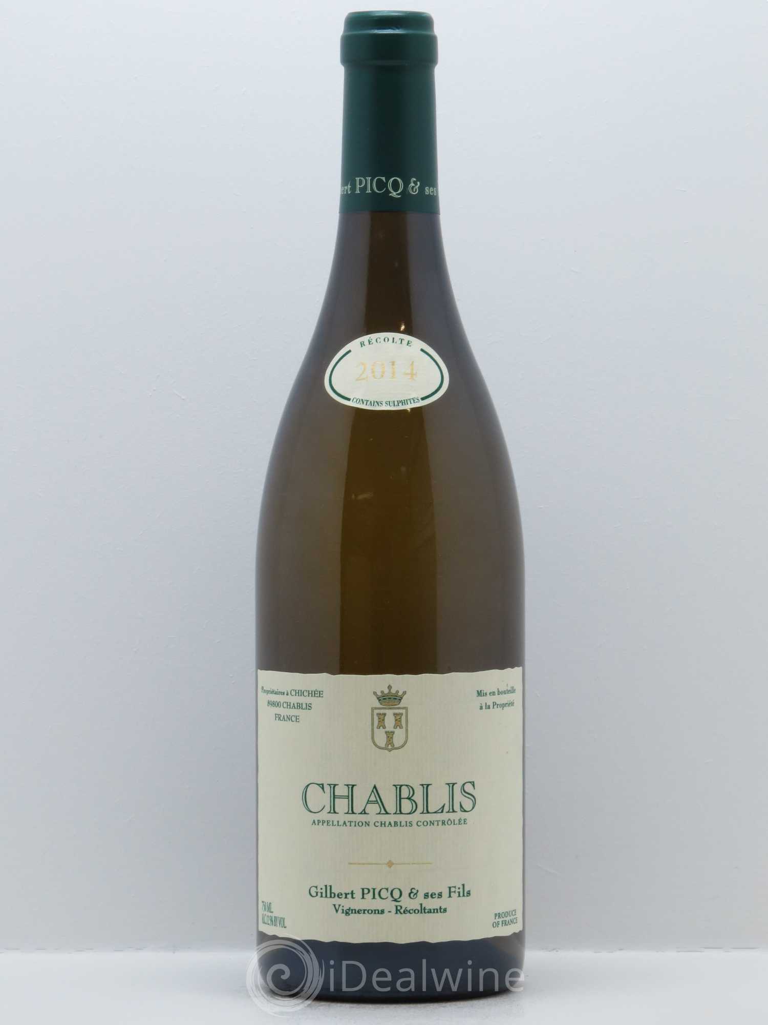 Chablis Gilbert Picq et Fils 2014 - Lot de 1 bouteille - 0