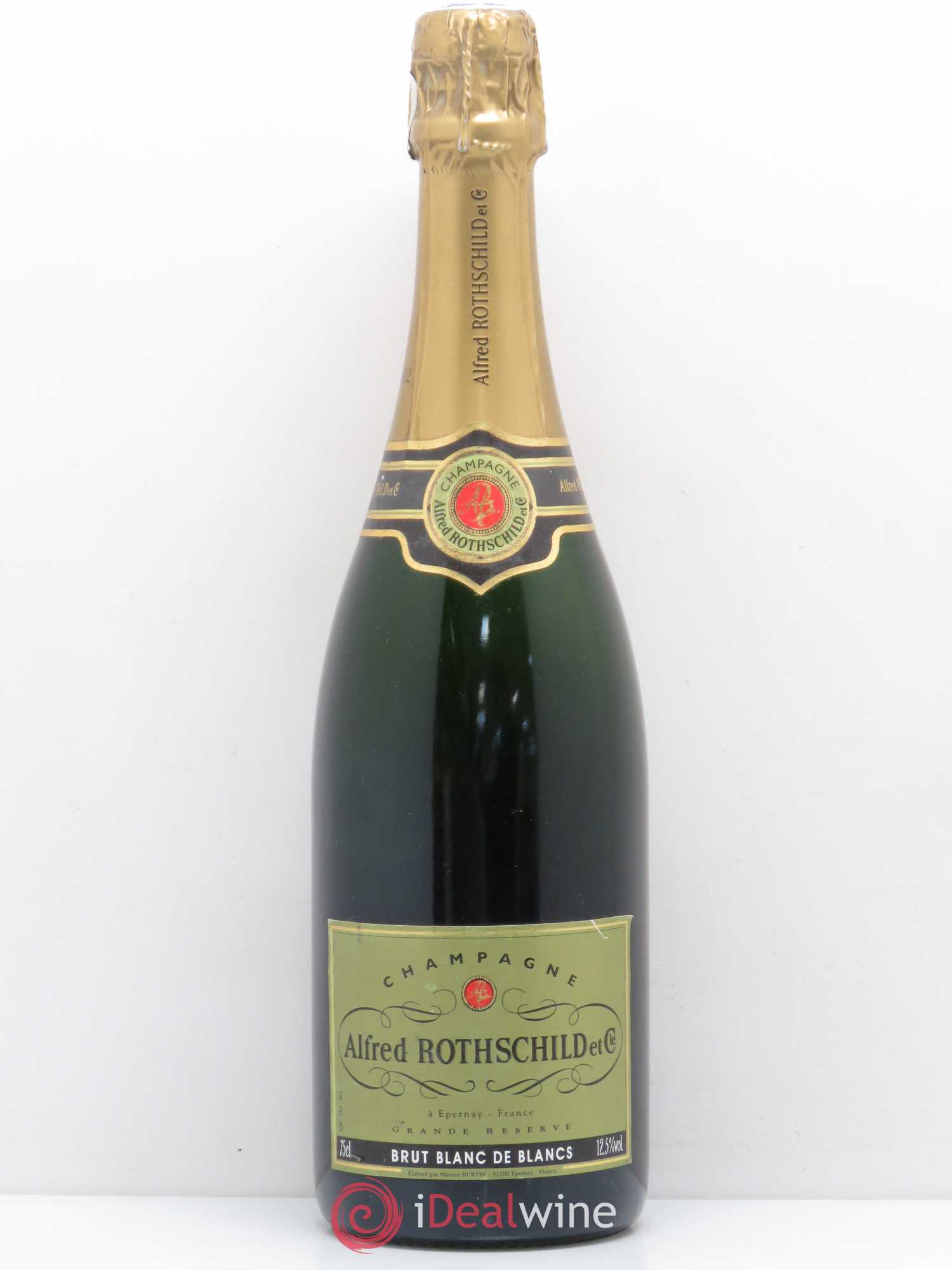 Champagne Alfred Rothschild Blanc de blancs - Lot de 1 bouteille - 0