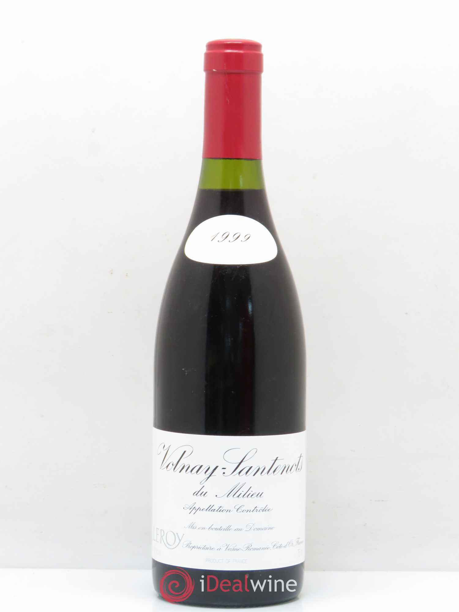 Volnay 1er Cru Santenots du Milieu Leroy (Domaine) 1999 - Lot of 1 bottle - 0