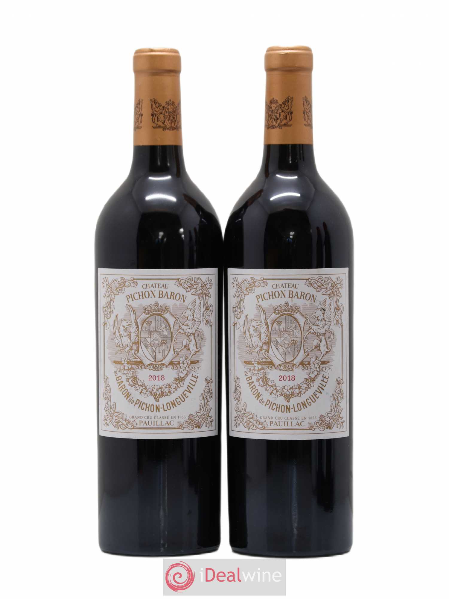 Pichon Longueville Baron 2ème Grand Cru Classé 2018 - Posten von 2 Flaschen - 0