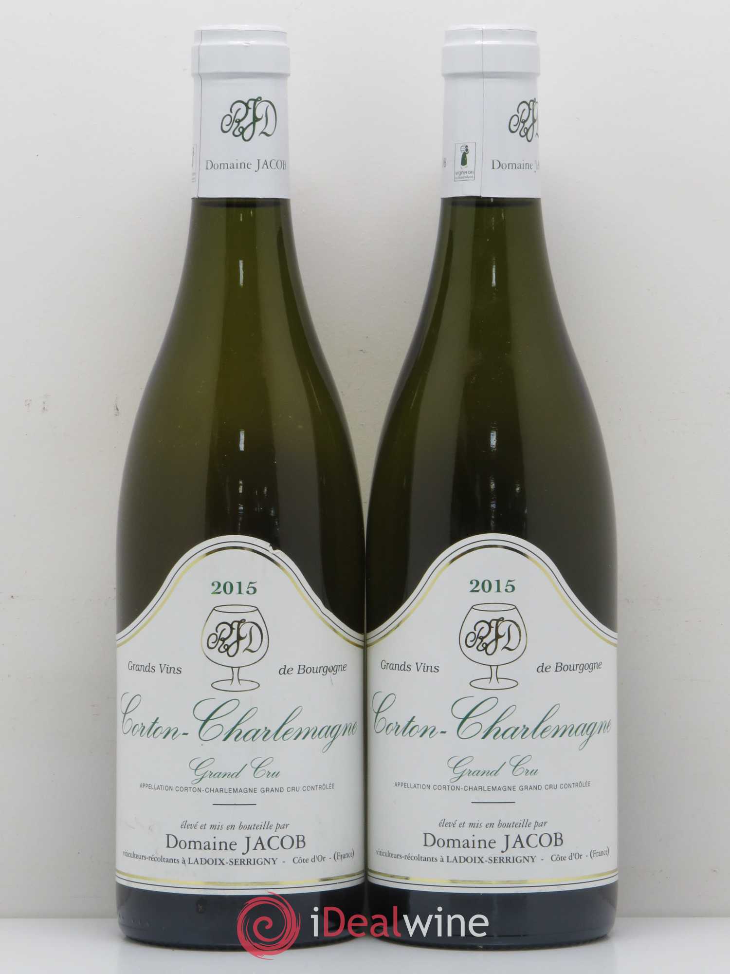 Corton-Charlemagne Grand Cru Domaine Jacob 2015 - Lot de 2 bouteilles - 0