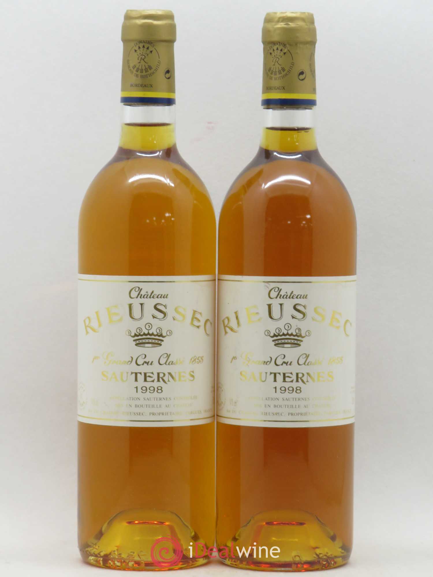 Château Rieussec 1er Grand Cru Classé 1998 - Lot de 2 bouteilles - 0