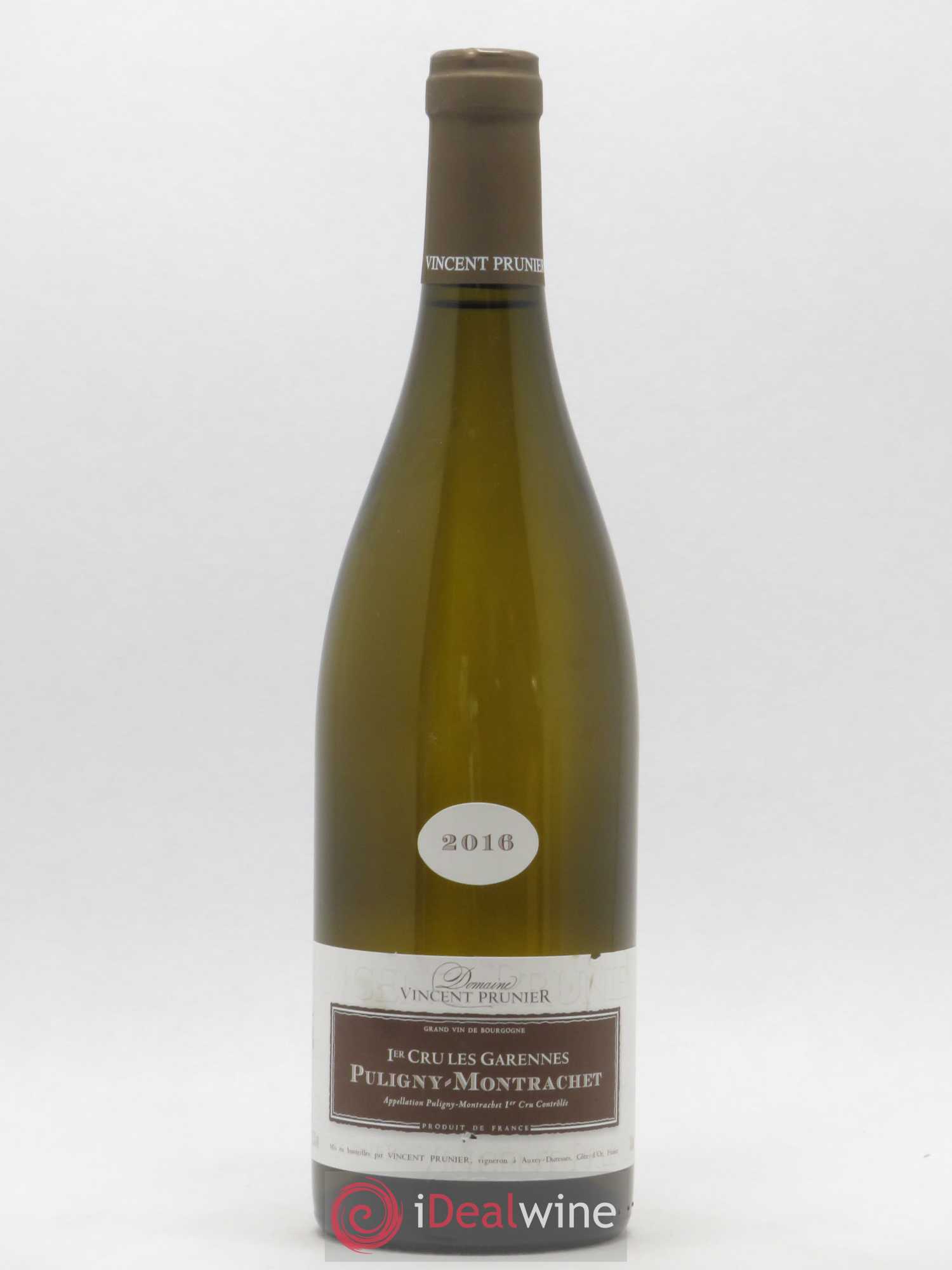 Puligny-Montrachet 1er Cru Les Garennes Domaine Vincent Prunier 2016 - Lot de 1 bouteille - 0