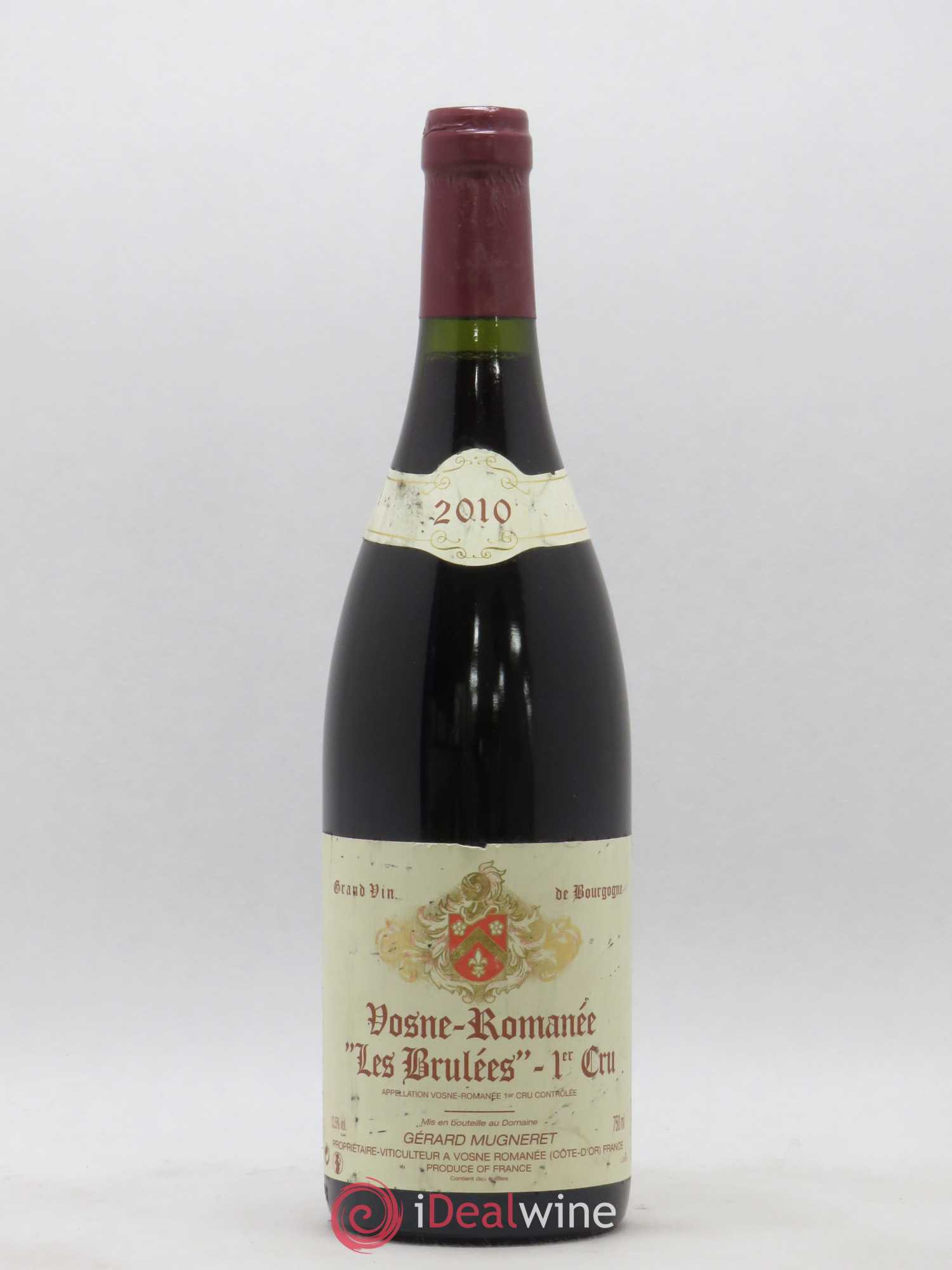 Vosne-Romanée 1er Cru Les Brulées Gérard Mugneret 2010 - Lot de 1 bouteille - 0