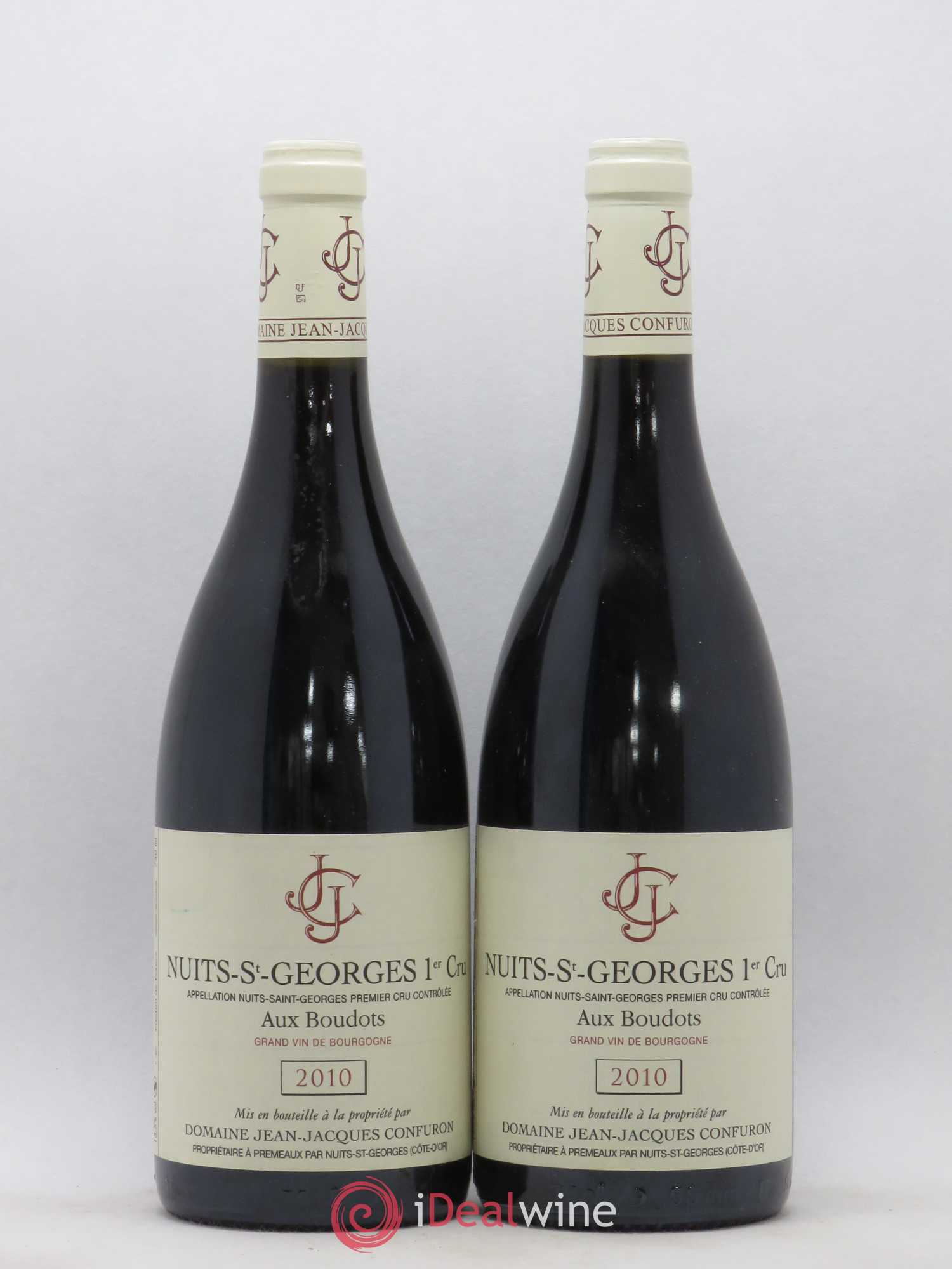 Nuits Saint-Georges 1er Cru Aux Boudots Jean-Jacques Confuron 2010 - Lot de 2 bouteilles - 0