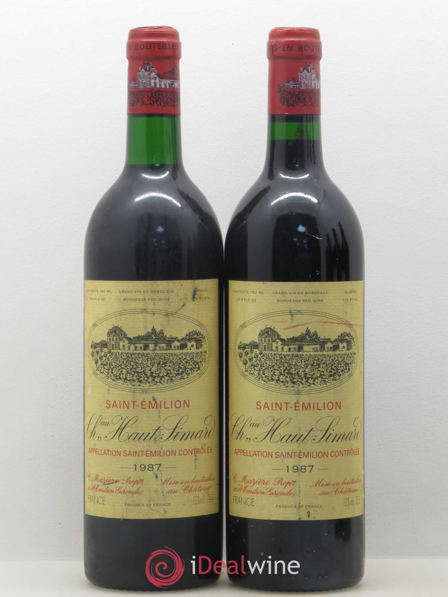 Château Haut-Simard 1987 - Lot de 5 bouteilles - 1