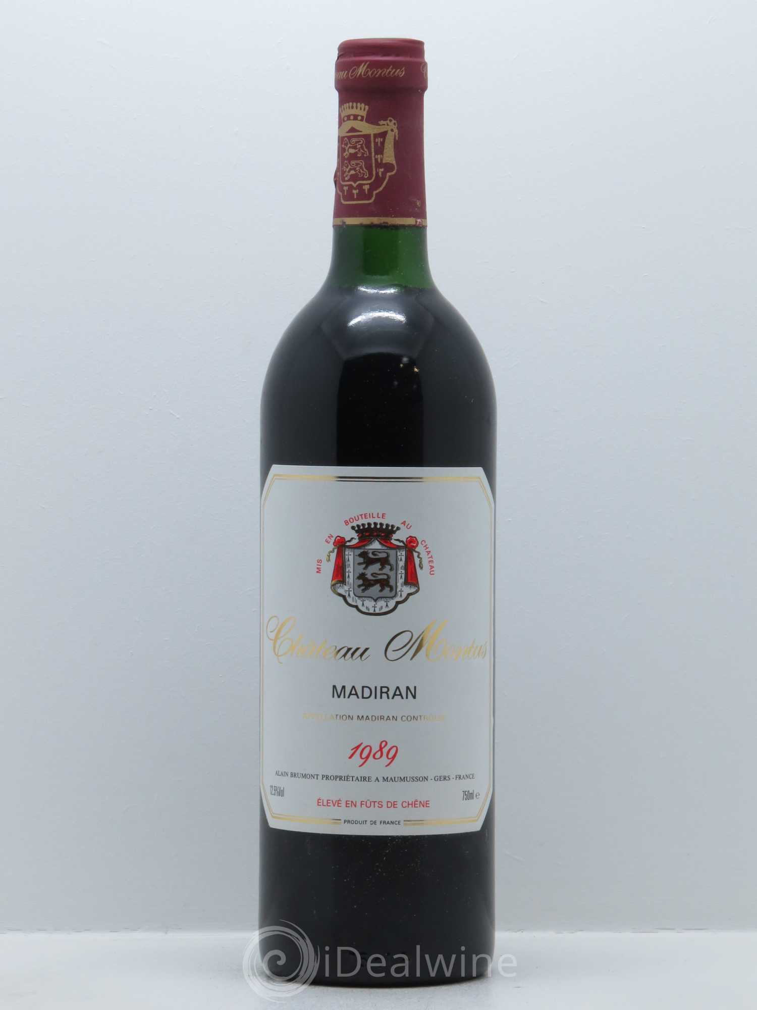 Madiran Château Montus Alain Brumont 1989 - Lot de 1 bouteille - 0