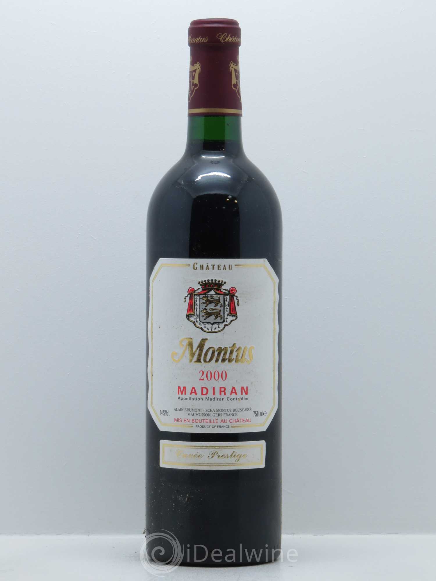 Madiran Château Montus-Prestige Alain Brumont 2000 - Lot de 1 bouteille - 0