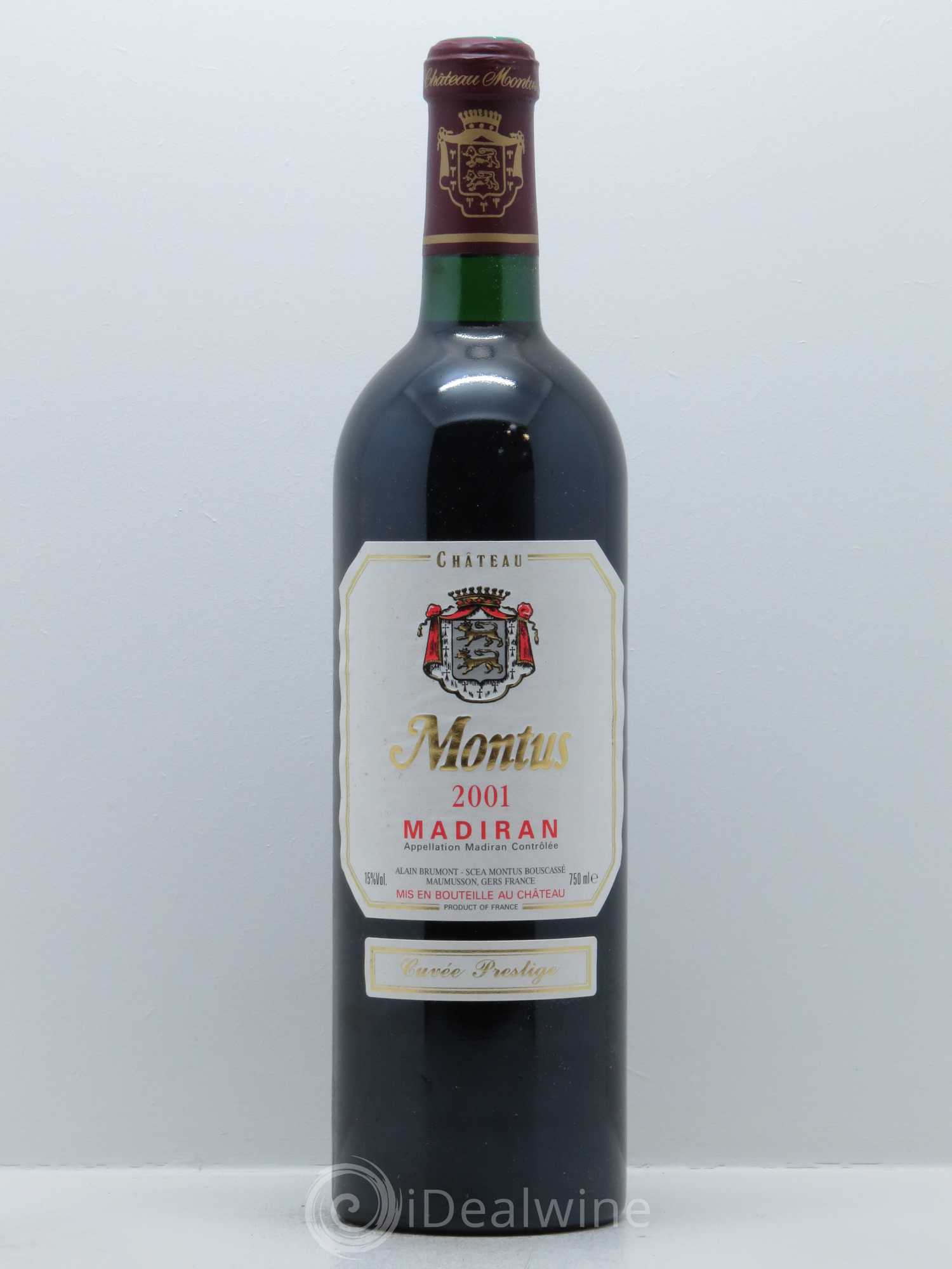 Madiran Château Montus-Prestige Alain Brumont 2001 - Lot de 1 bouteille - 0