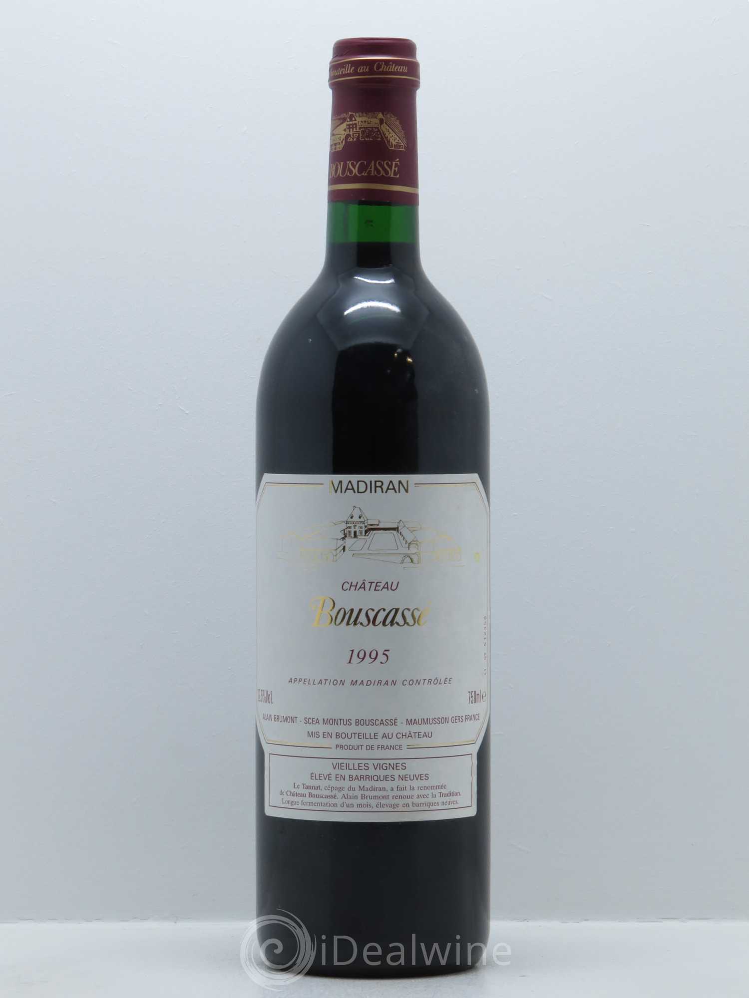 Madiran Vieilles Vignes Château Bouscassé - Alain Brumont 1995 - Lot de 1 bouteille - 0