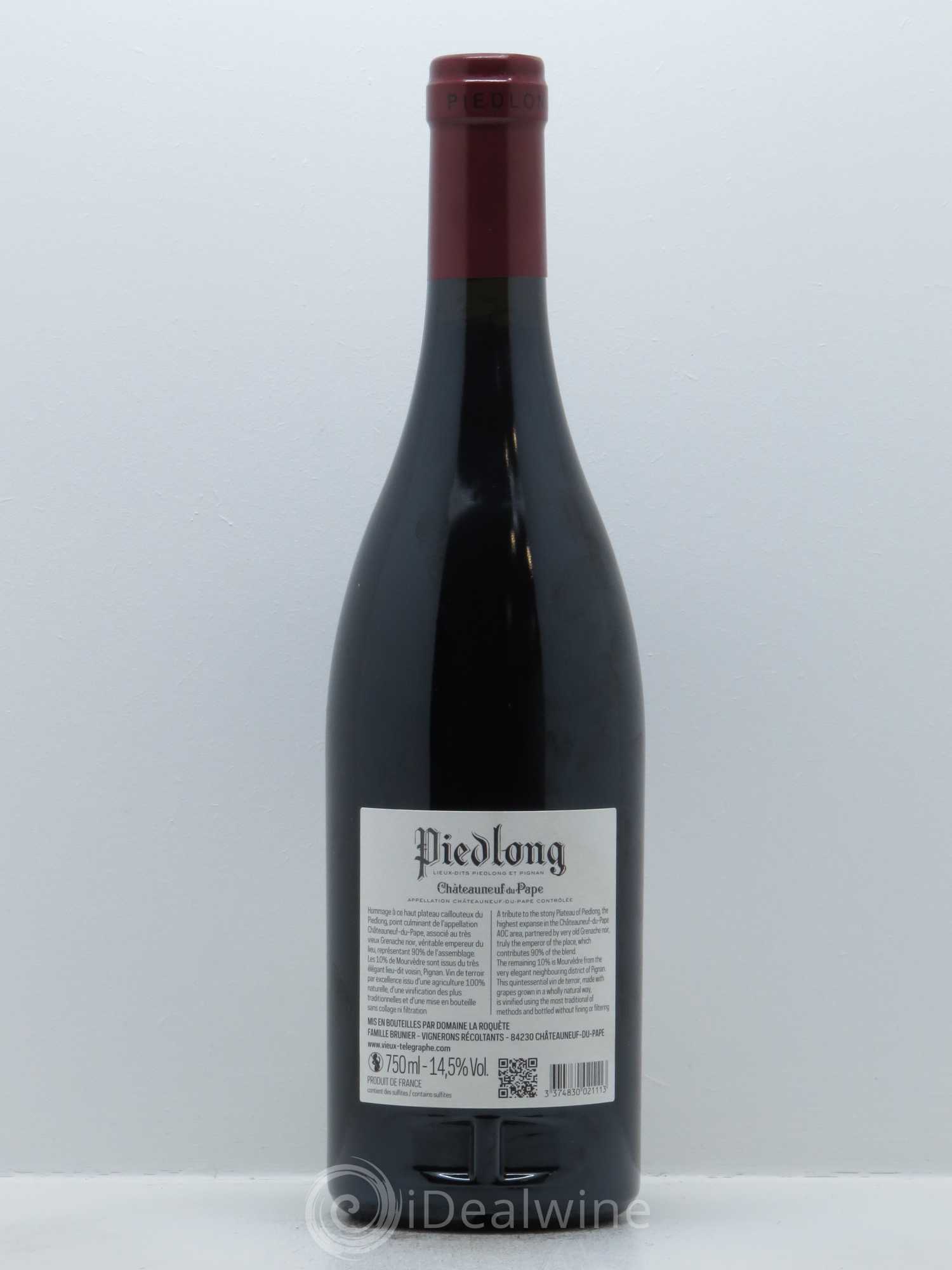 Châteauneuf-du-Pape Vieux Télégraphe (Domaine du) Piedlong Vignobles Brunier 2013 - Lotto di 1 bottiglia - 1