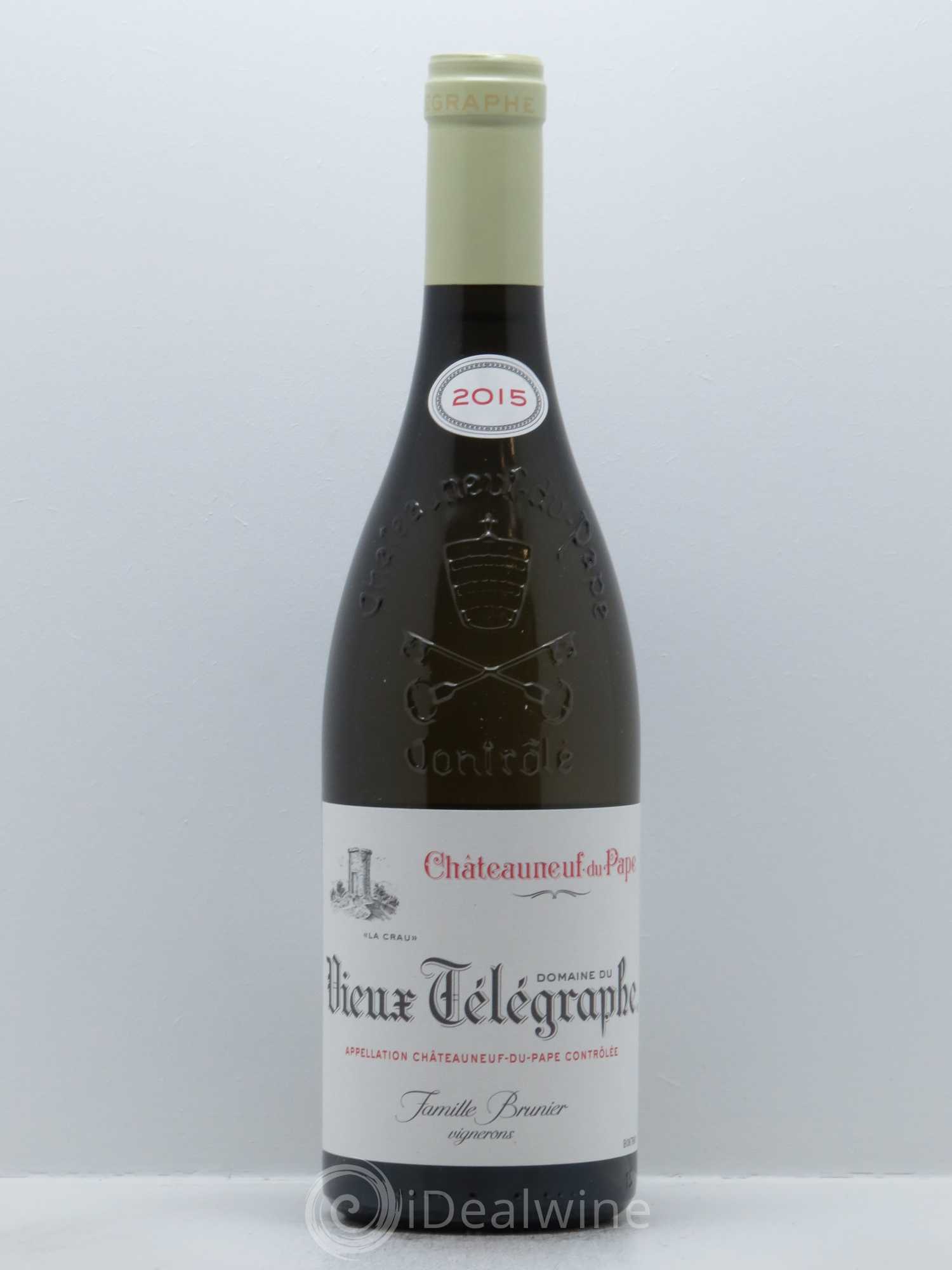 Châteauneuf-du-Pape Vieux Télégraphe (Domaine du) Vignobles Brunier 2015 - Lotto di 1 bottiglia - 0