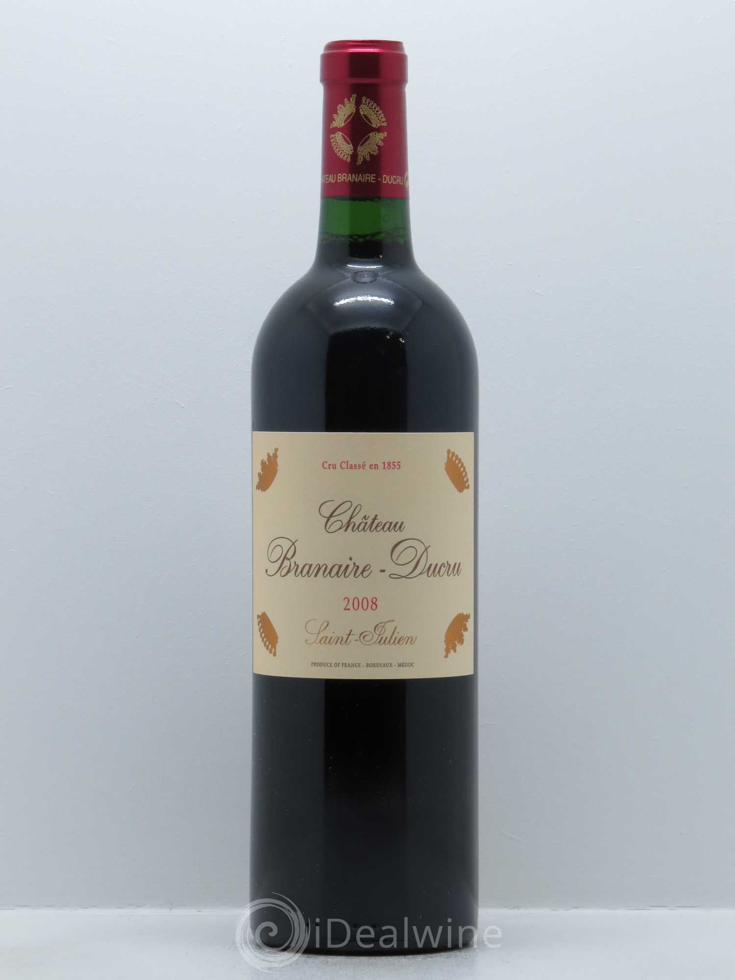 Château Branaire Ducru 4ème Grand Cru Classé 2008 - Posten von 1 Flasche - 0