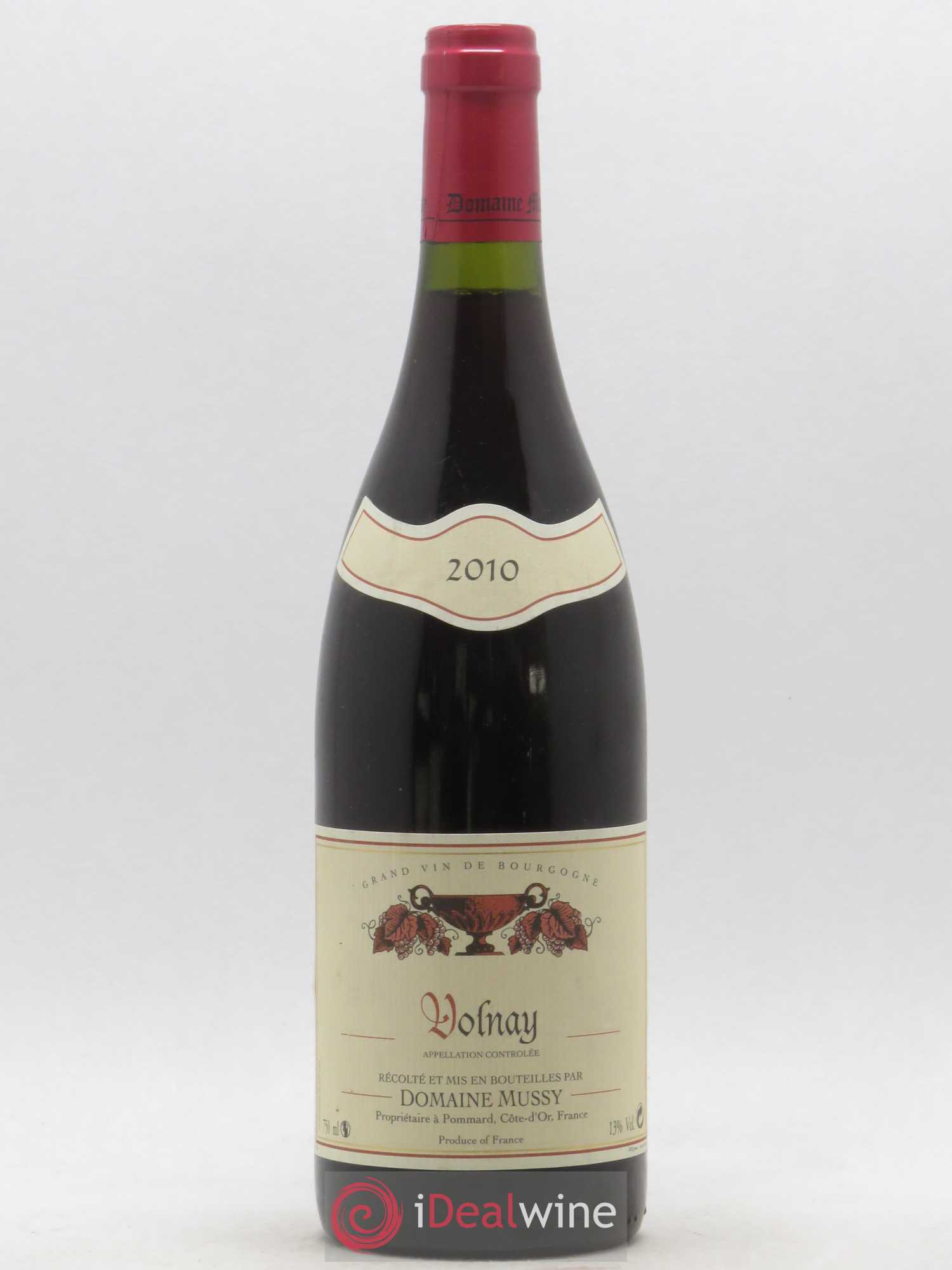 Volnay Domaine Mussy 2010 - Lot de 1 bouteille - 0